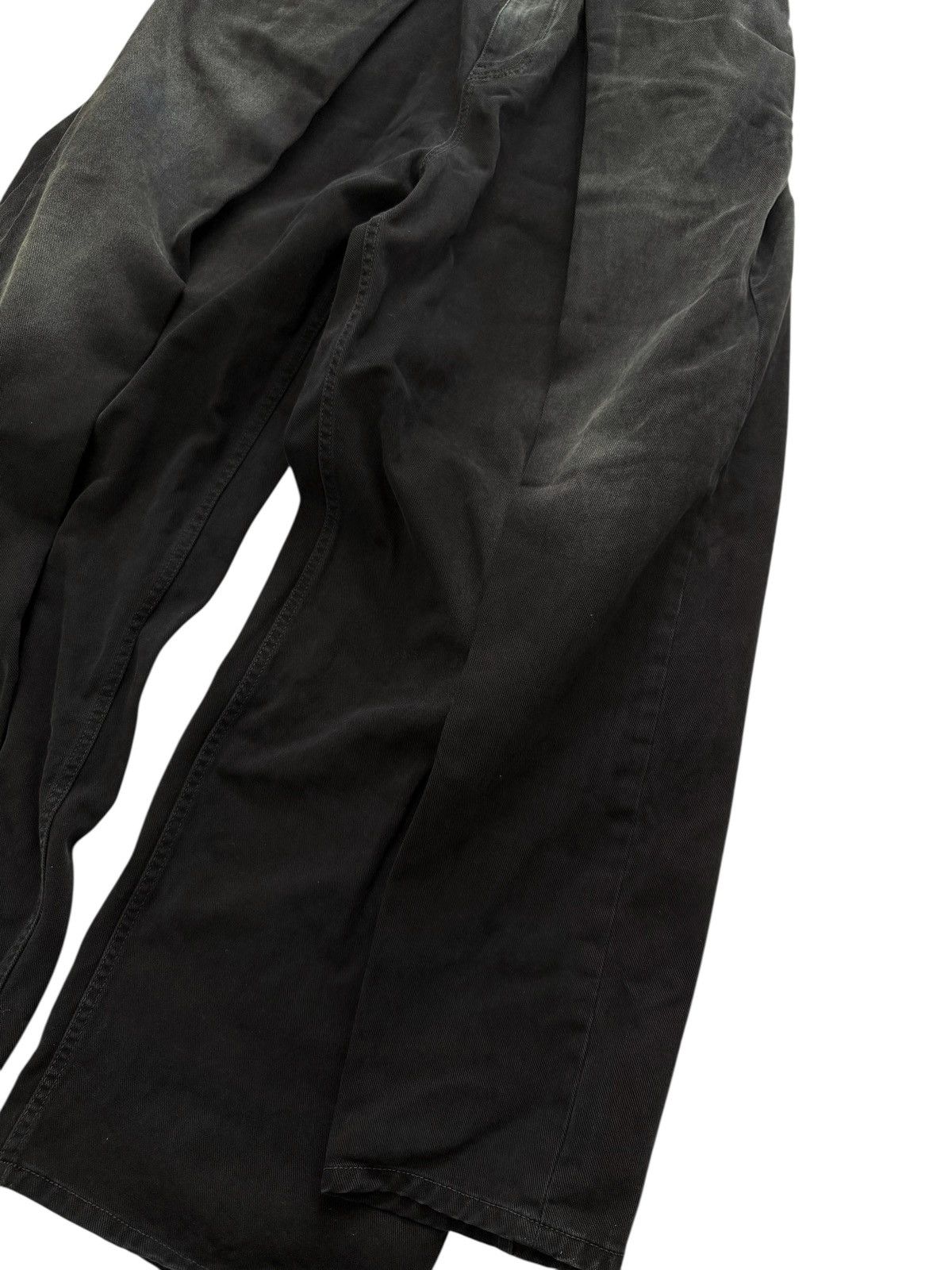 Balenciaga 2023 Soft Black Left Hand Sun Bleached Denim Size US 32 / EU 48 - 7 Thumbnail