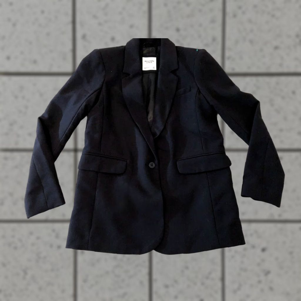 Abercrombie & Fitch VINTAGE Abercrombie & Fitch Blazer Women XS Black Jacket Size XS / US 0-2 / IT 36-38 - 1 Thumbnail