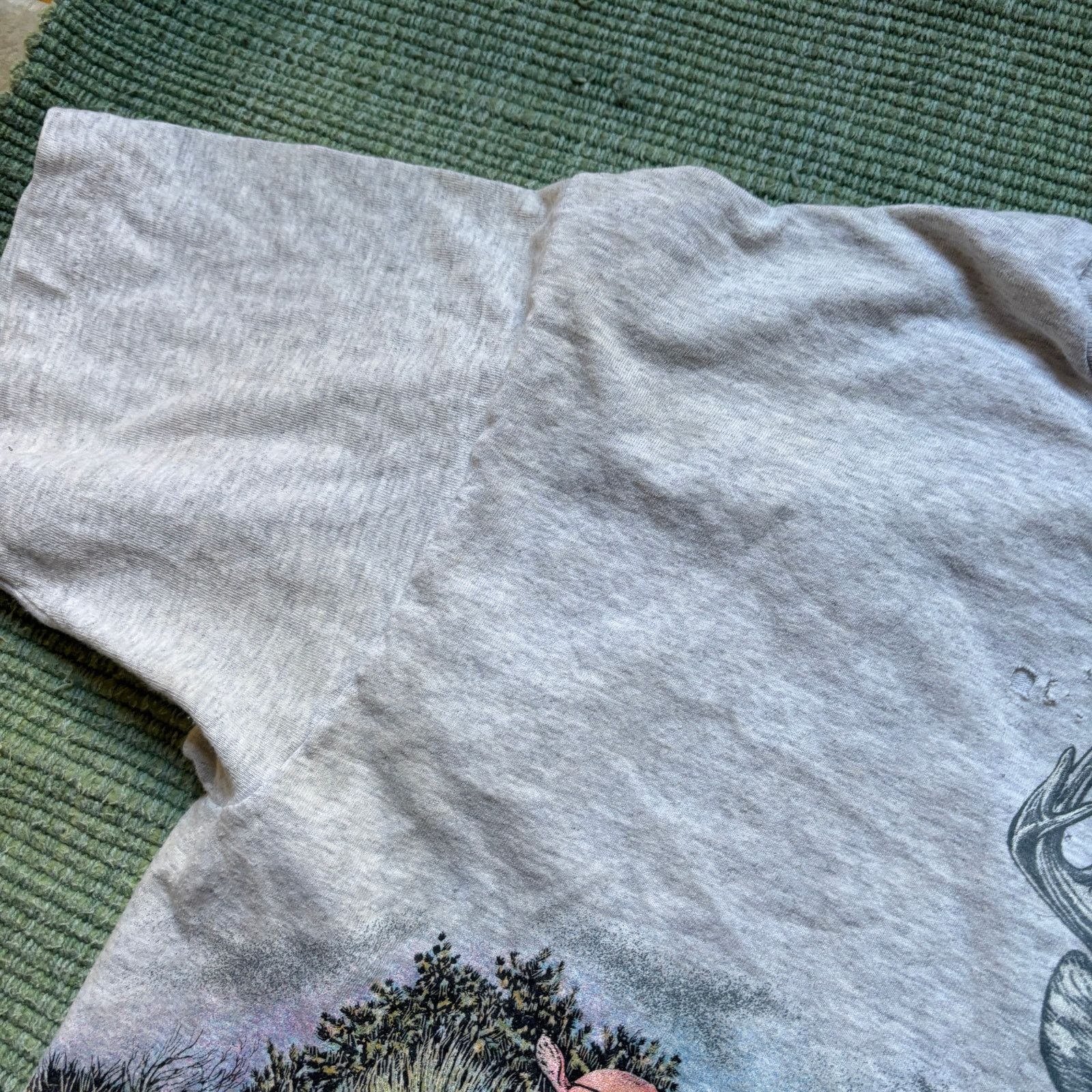 Anvil × Vintage Vintage wrap around print nature tee shirt 1990s distressed Size US XL / EU 56 / 4 - 6 Thumbnail
