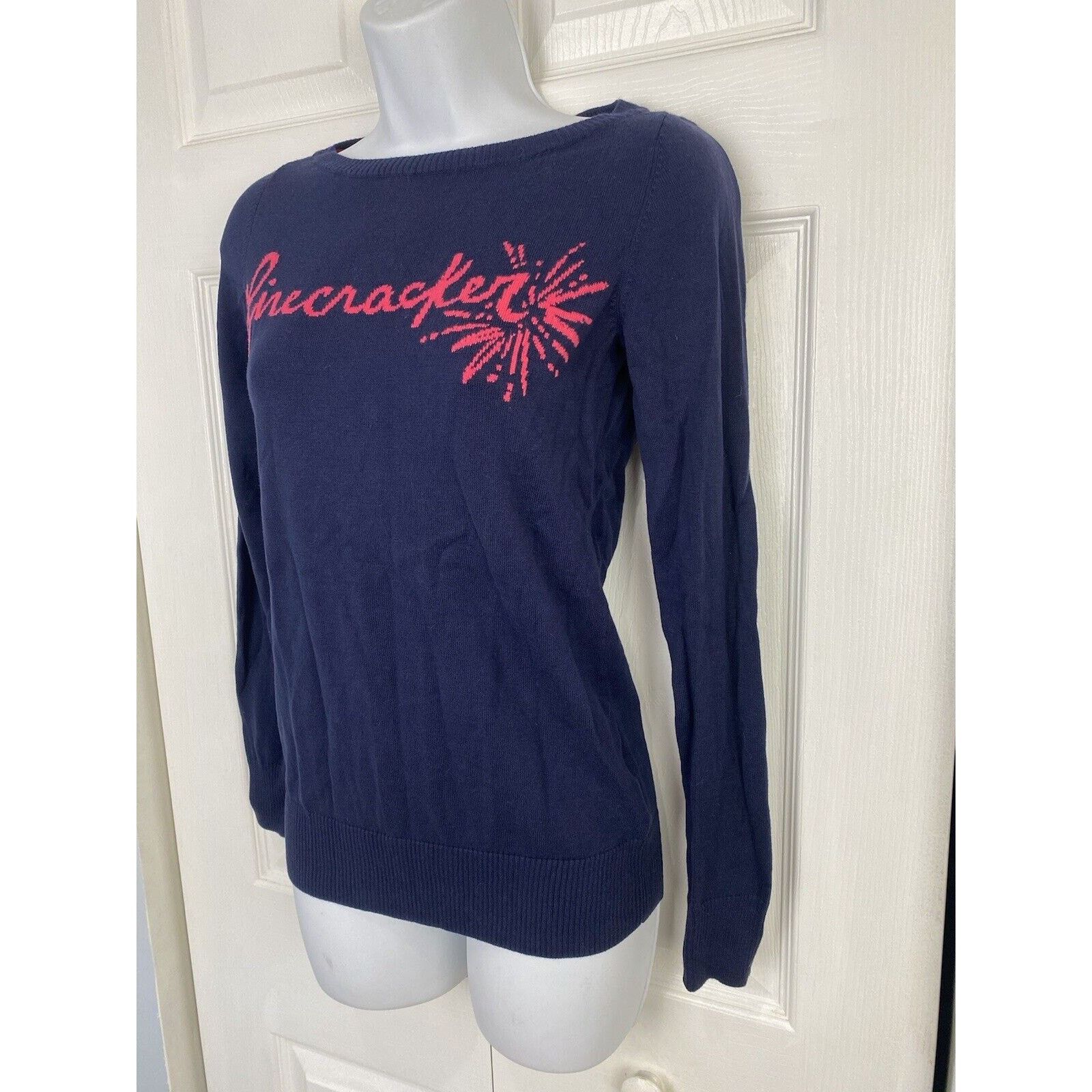 Lilly Pulitzer Lilly Pulitzer Marielle Firecracker Sweater Long Sleeve Size XS / US 0-2 / IT 36-38 - 3 Thumbnail