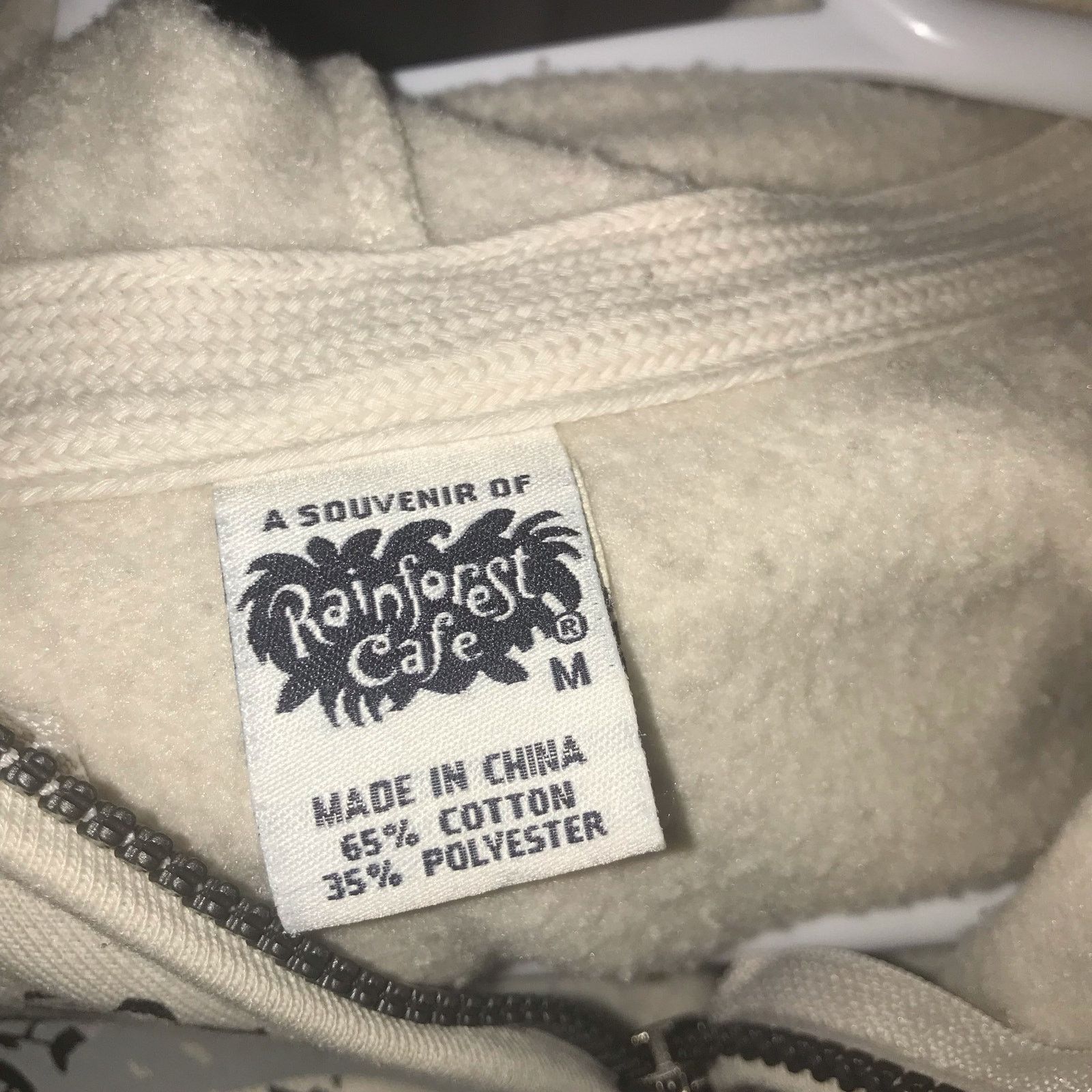 Rainforest RAINFOREST CAFE Hoodie Sweatshirt Men’s Medium White ?Gray Size US M / EU 48-50 / 2 - 7 Thumbnail