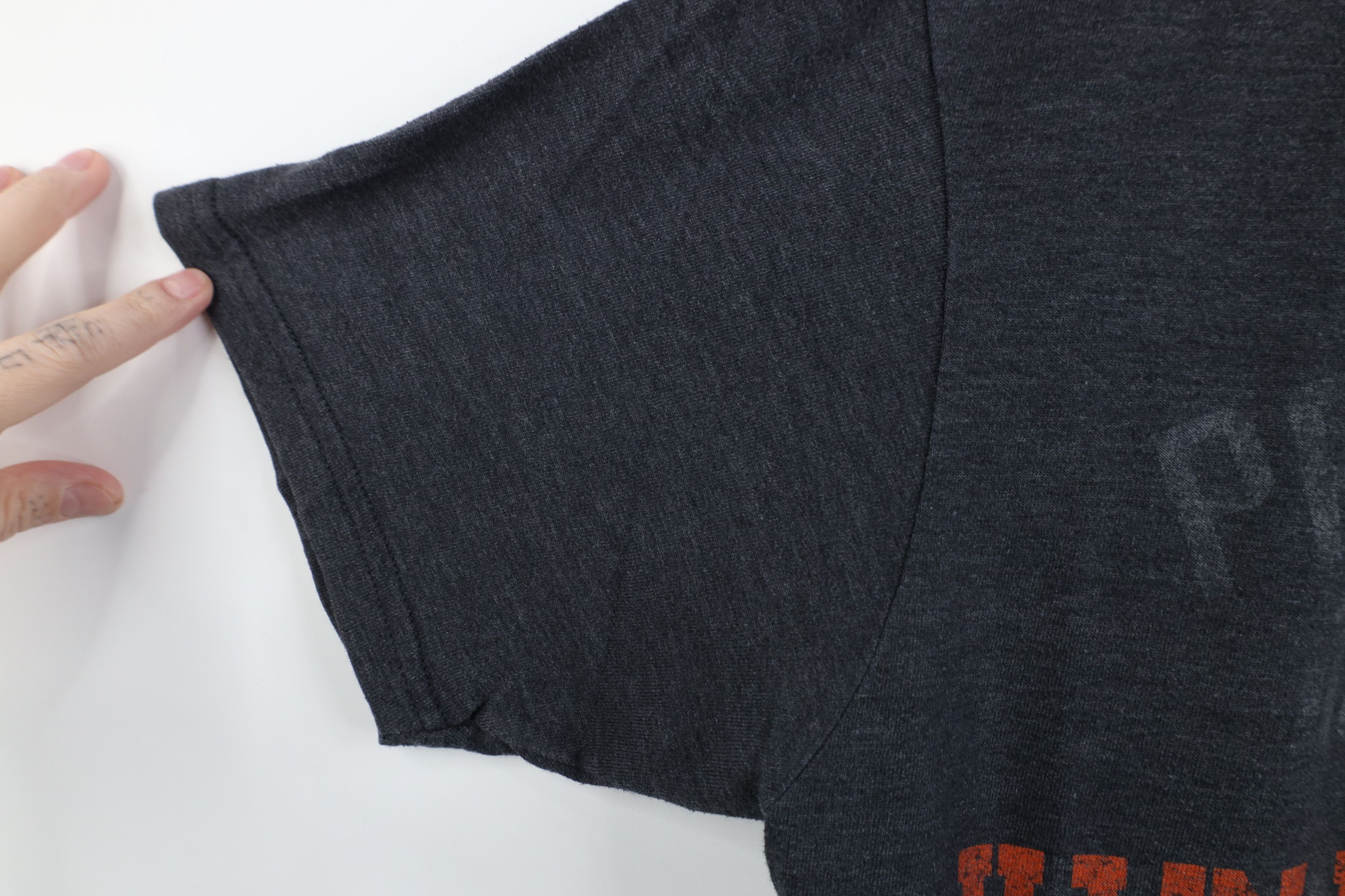 Harley Davidson Vintage Y2K Harley Davidson Spell Jersey Knit T-Shirt Gray Size US L / EU 52-54 / 3 - 6 Thumbnail