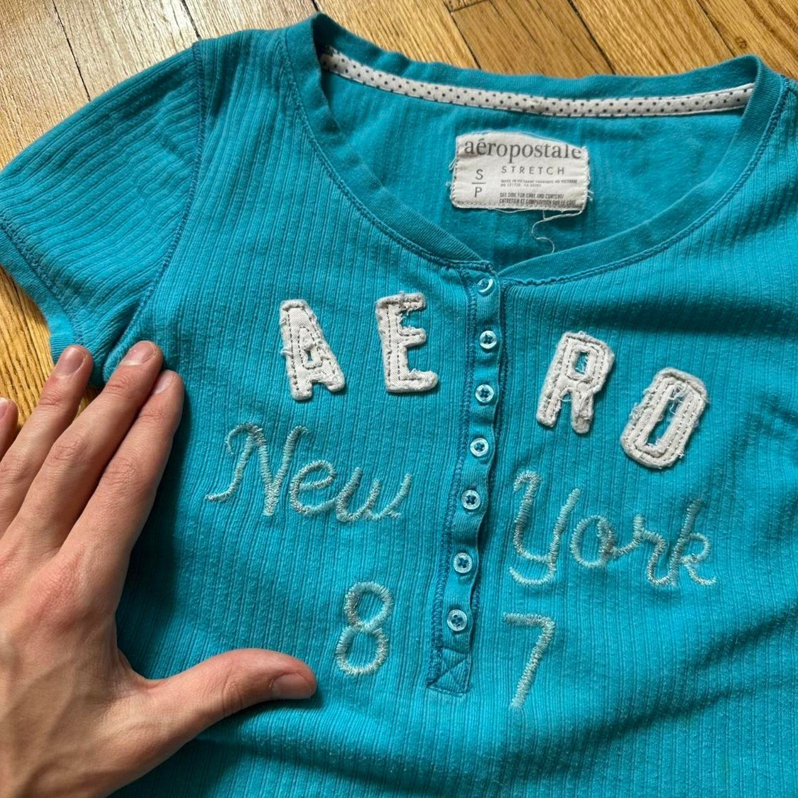 Aeropostale × Vintage 2000s Y2K Aero Aeropostale Preppy Ribbed 
