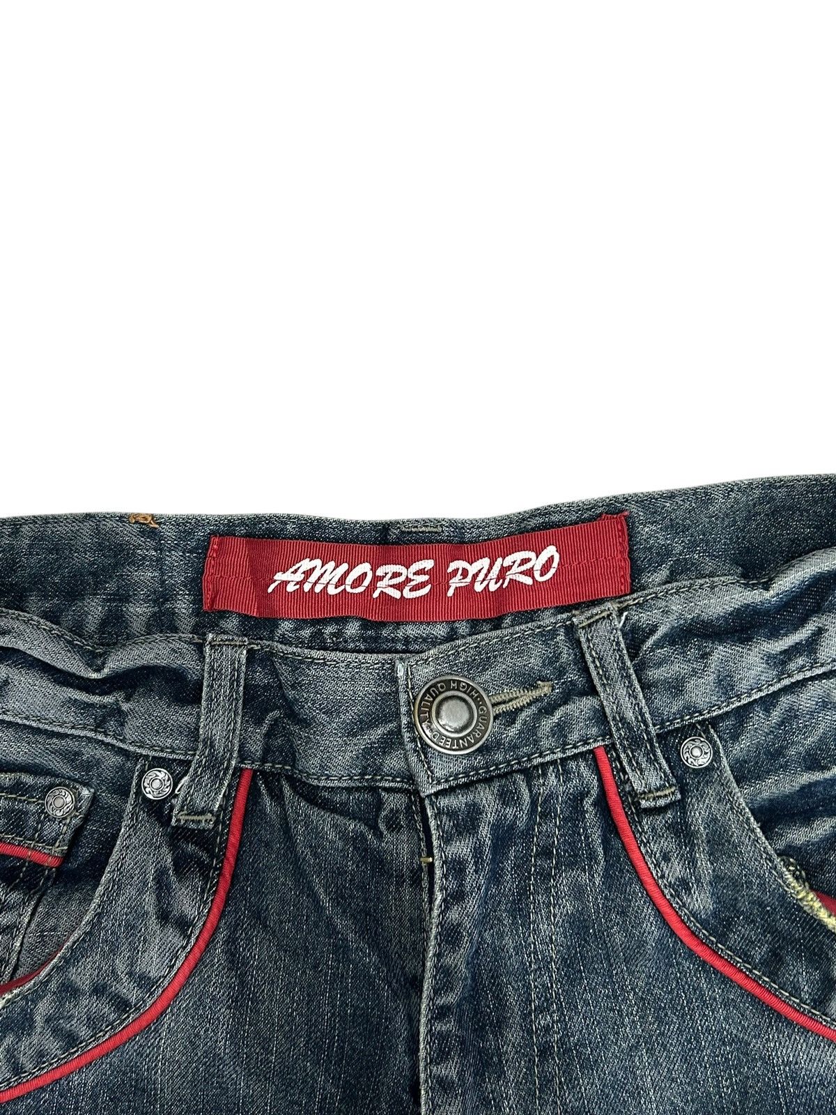 If Six Was Nine American Amore Puro Japan Jean Whisker Light Washed Size US 31 - 10 Thumbnail