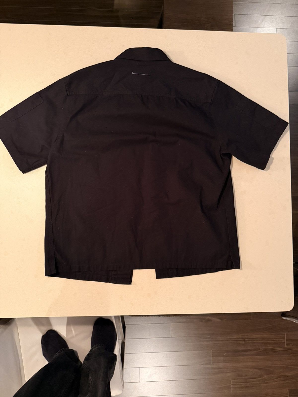 MM6 Maison Margiela Gabardine Embroidered Logo Collared Shirt Size US L / EU 52-54 / 3 - 2 Thumbnail