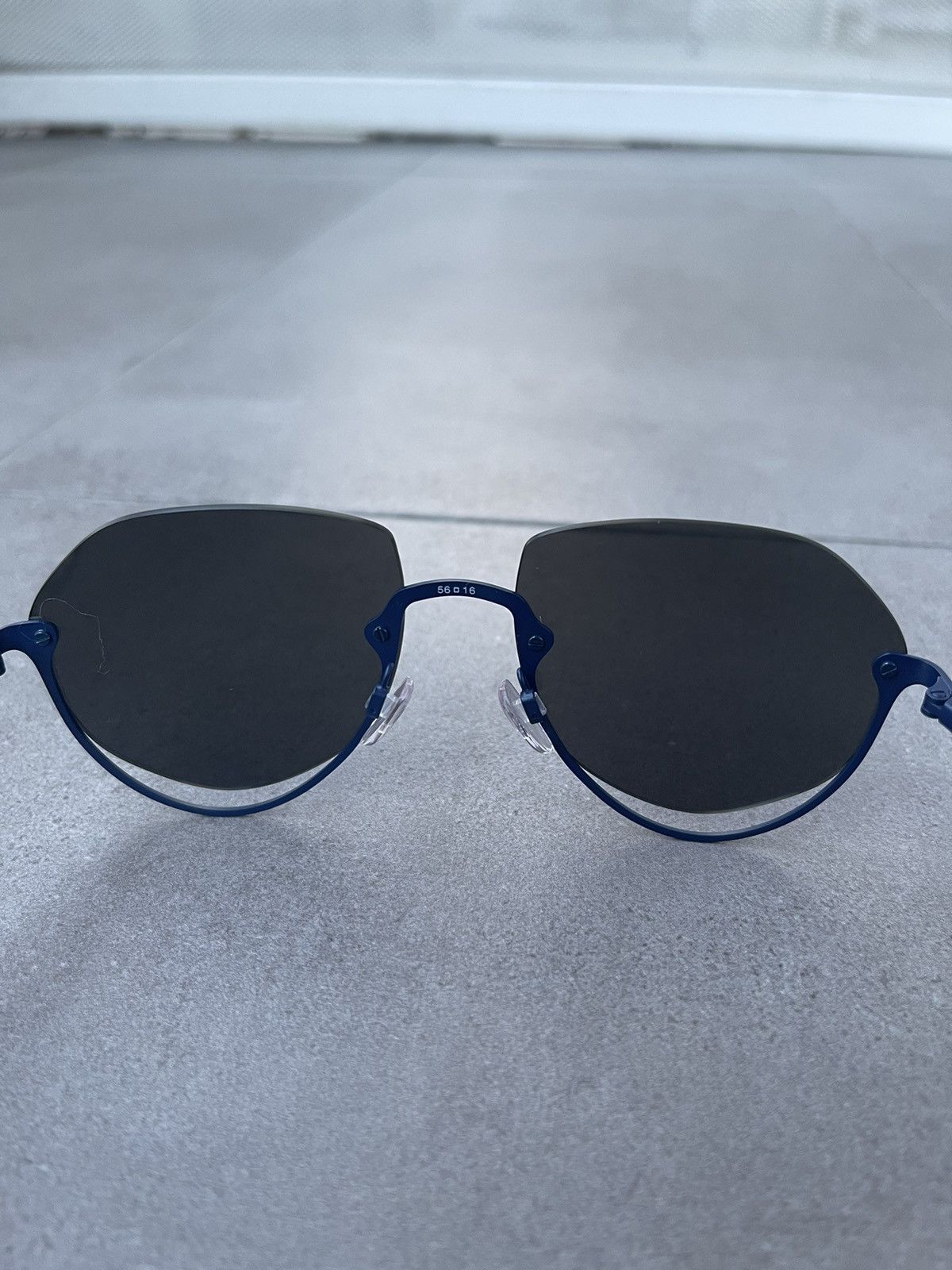 Emporio Armani Emporio Armani EA2137 3018/55 Blue Aviator Sunglasses Size ONE SIZE - 15 Thumbnail