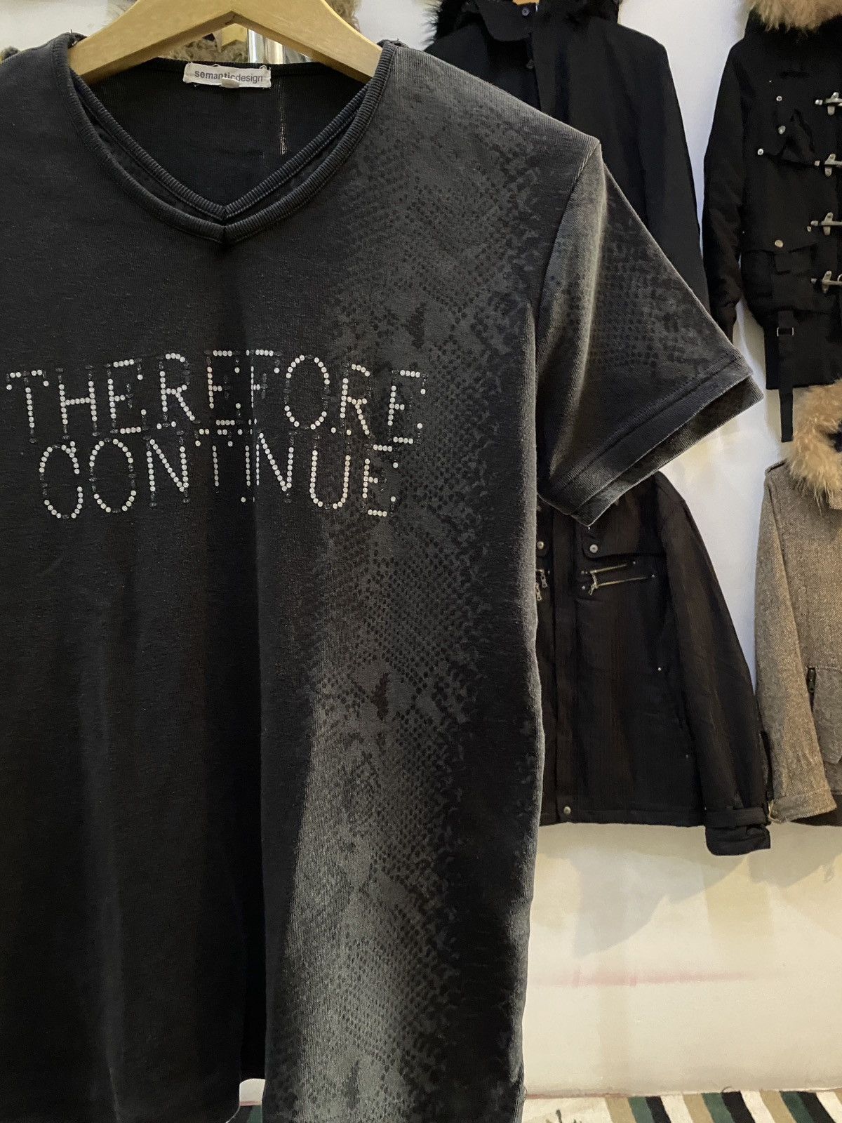 Japanese Brand Semantic Snake Skin Poem Tee Size US M / EU 48-50 / 2 - 7 Thumbnail