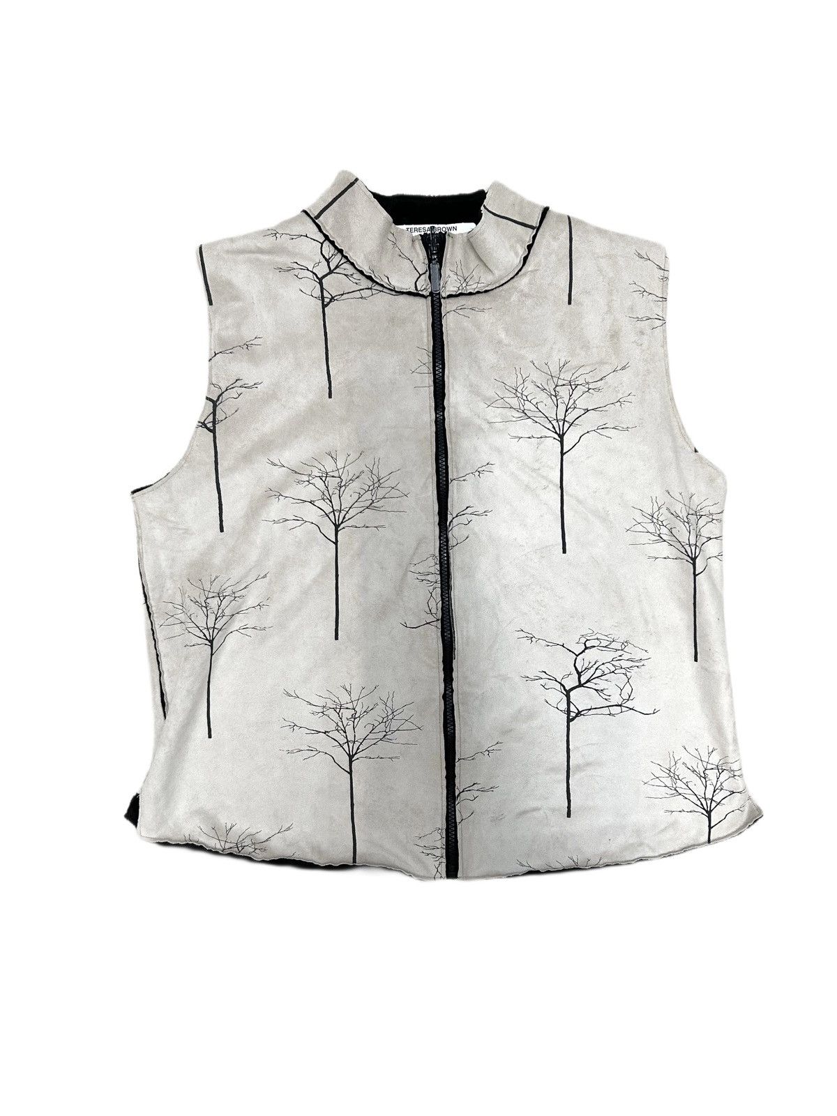 Vintage Vintage Suade Winter Hunting Hiking Vest Tree graphic Size US M / EU 48-50 / 2 - 1 Thumbnail