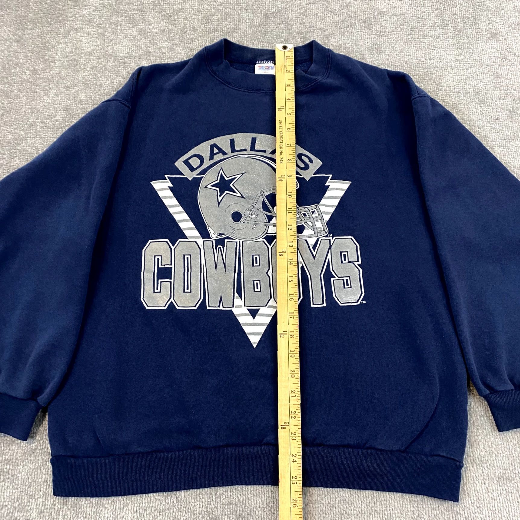 Vintage VINTAGE Dallas Cowboys Sweatshirt Womens Large Blue Football Crewneck Pullover 90s VTG Size L / US 10 / IT 46 - 4 Thumbnail