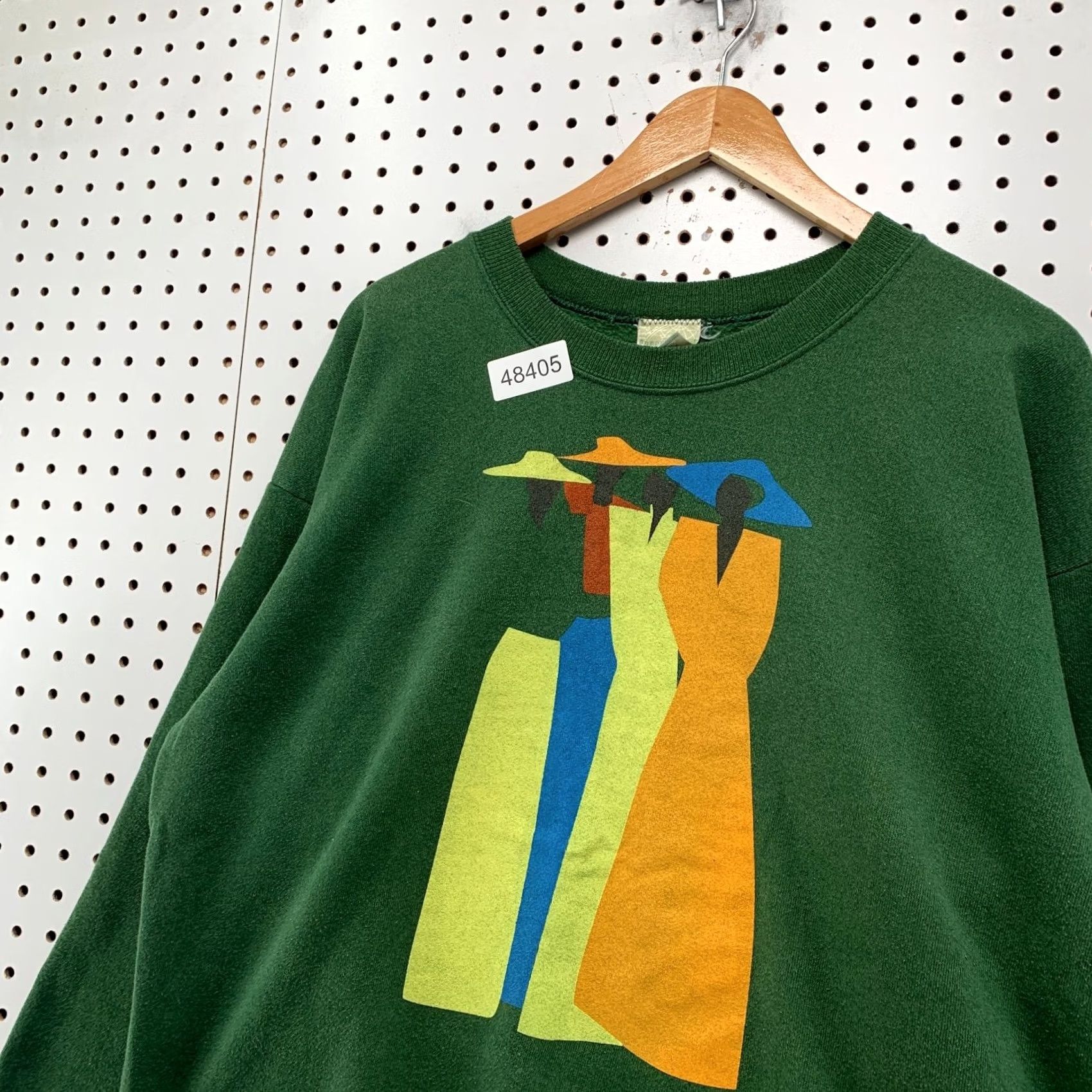 Saint James Vintage Waiting To Exhale Sweatshirt Mens XL Green Saint James Tchokola USA Size US XL / EU 56 / 4 - 6 Thumbnail