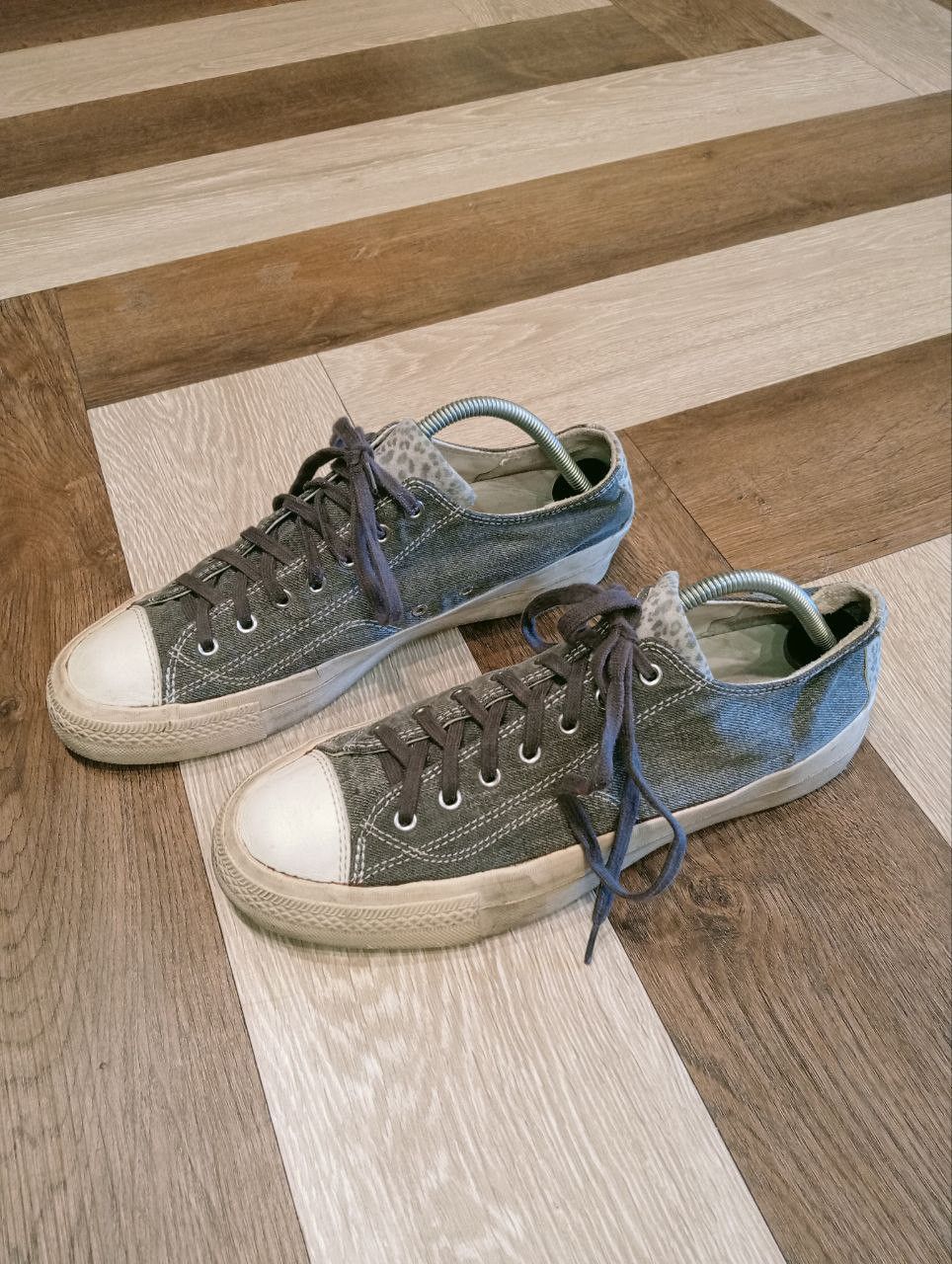 Visvim VISVIM SKAGWAY DENIM LEOPARD LOW CUT SNEAKERS - 9 US Size US 9 / EU 42 - 4 Thumbnail
