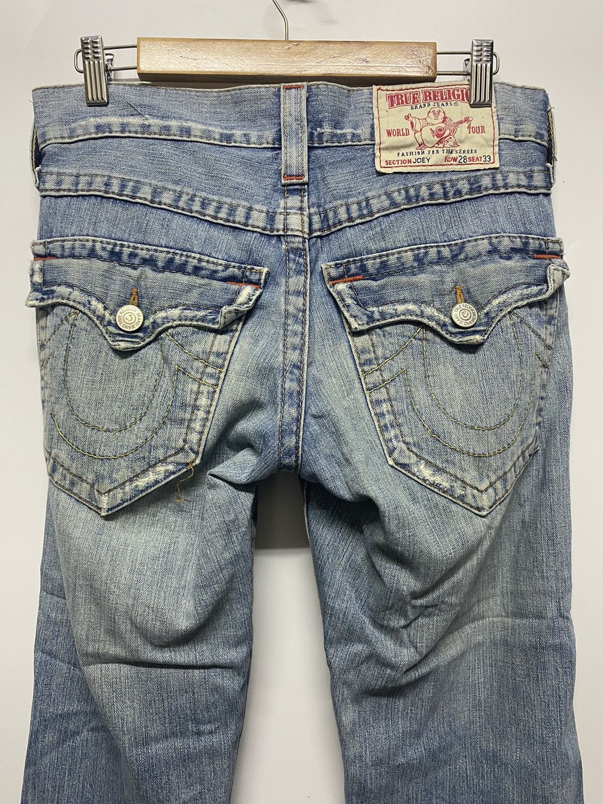True Religion True Religion Distressed Denim Jeans Bootcut Pant Sec. Joey Size US 32 / EU 48 - 5 Thumbnail