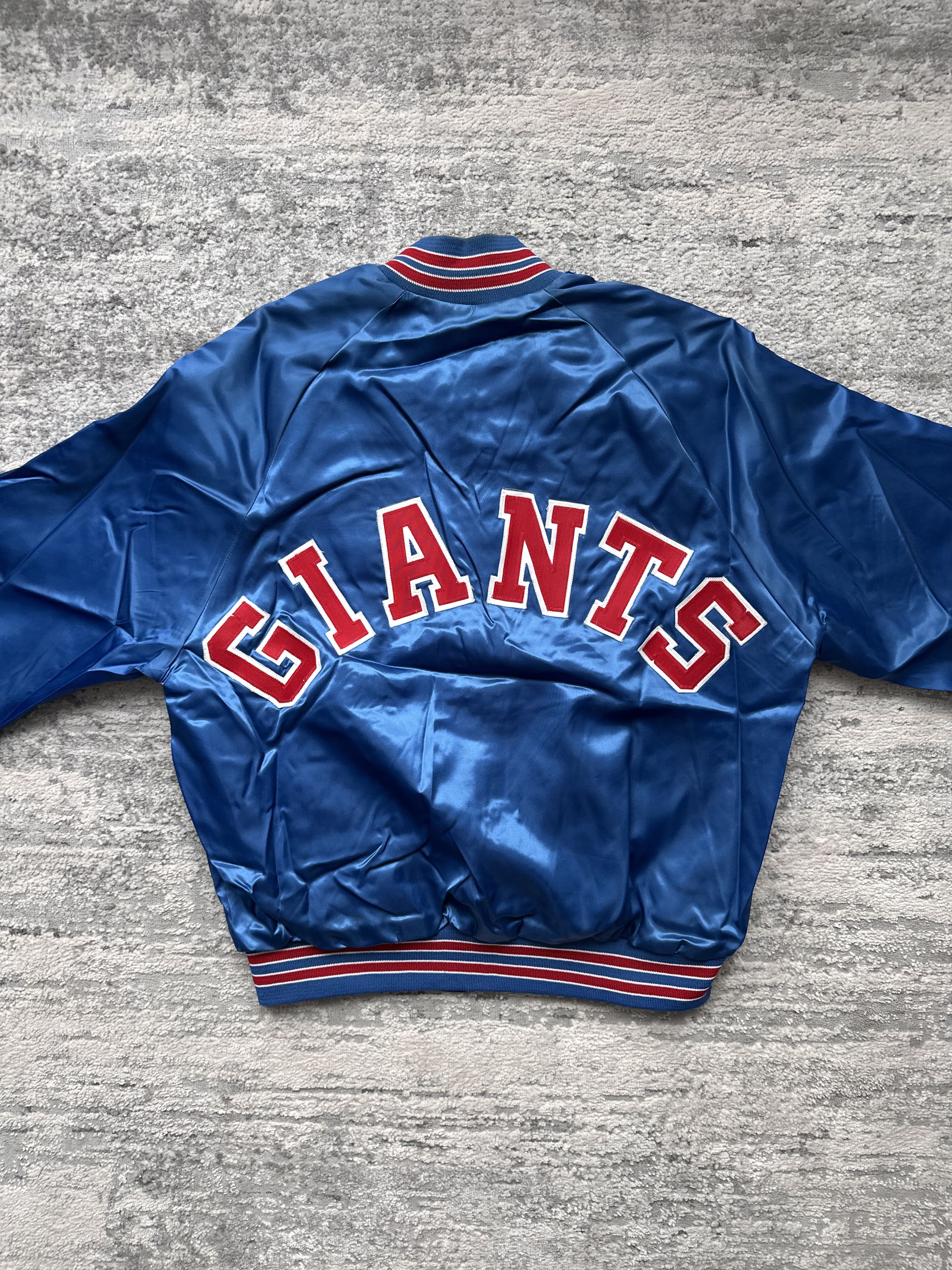 Vintage Nfl Giants Vintage Bomber Jacket Size US L / EU 52-54 / 3 - 8 Thumbnail
