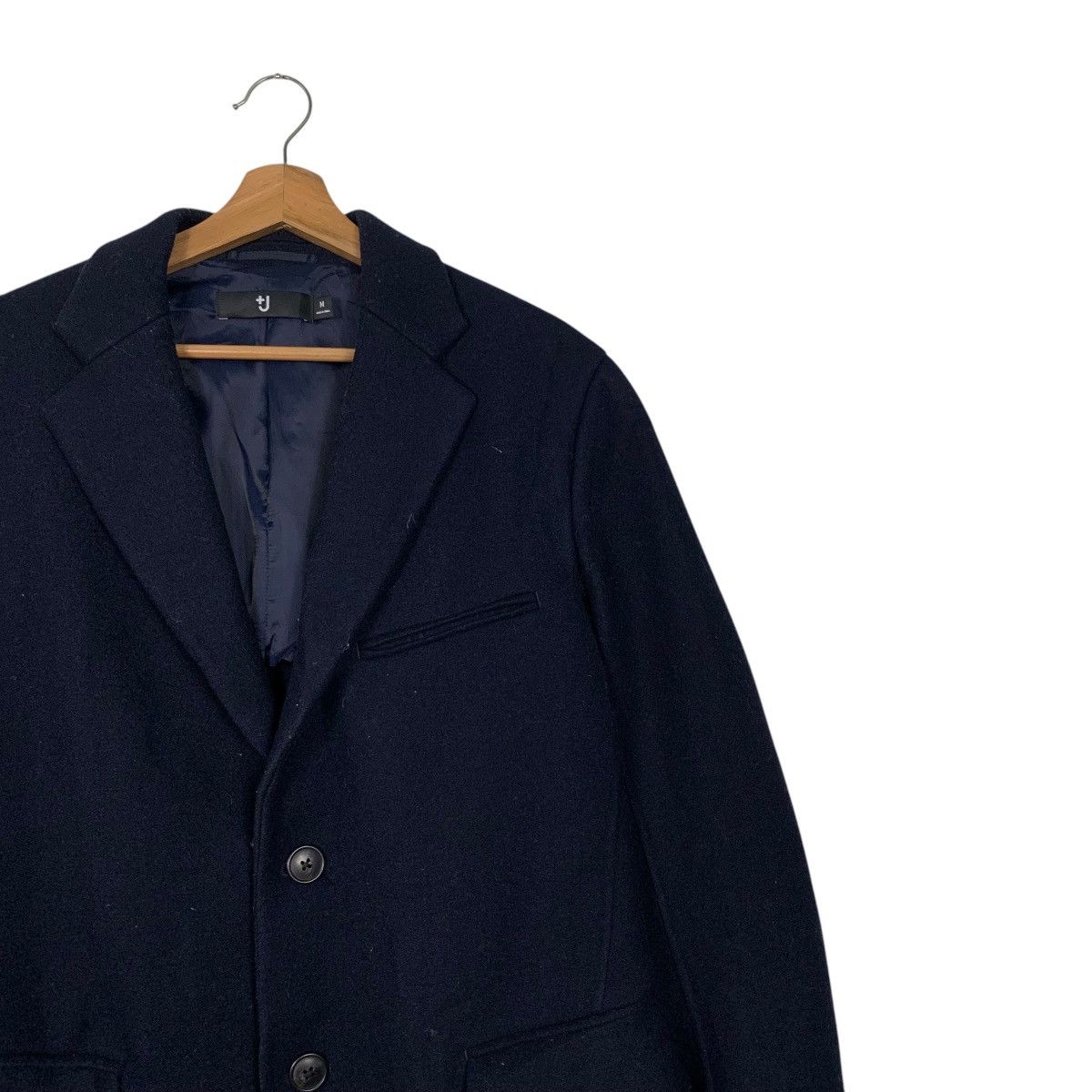 Jil Sander × Uniqlo +J Uniqlo X Jil Sander Navy Blue Wool Overcoat #2503-C113 Size US M / EU 48-50 / 2 - 6 Thumbnail