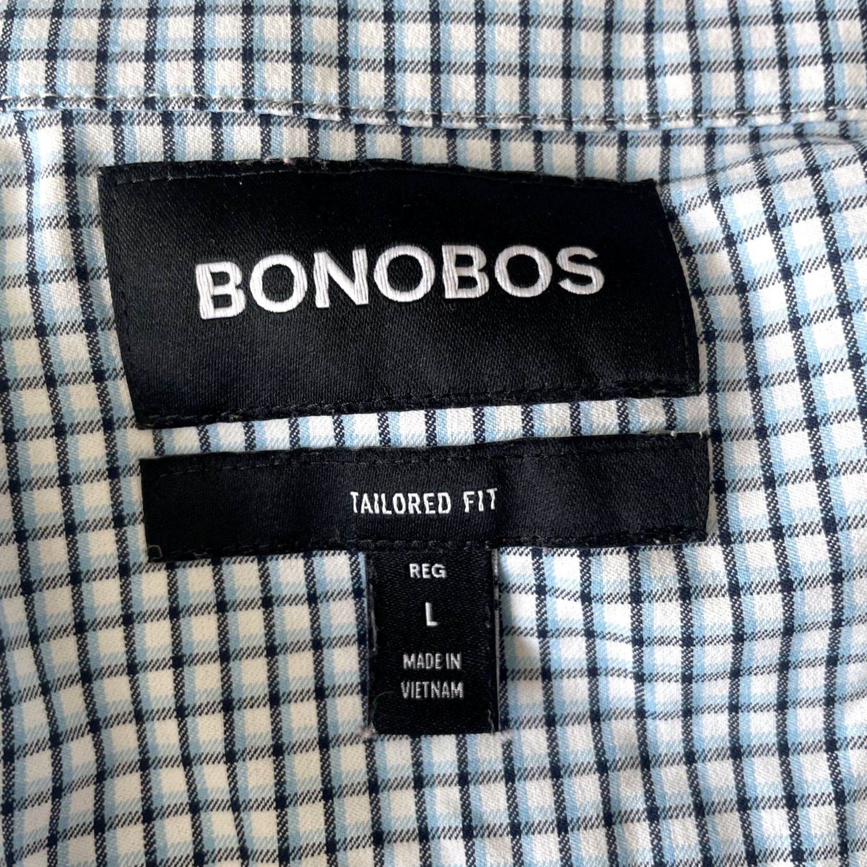 Bonobos Bonobos Shirt Mens L Tartan Blue Plaid Button-Up Dress Casual Tailored Sportswear Regular Fit Menswear Size US L / EU 52-54 / 3 - 3 Thumbnail