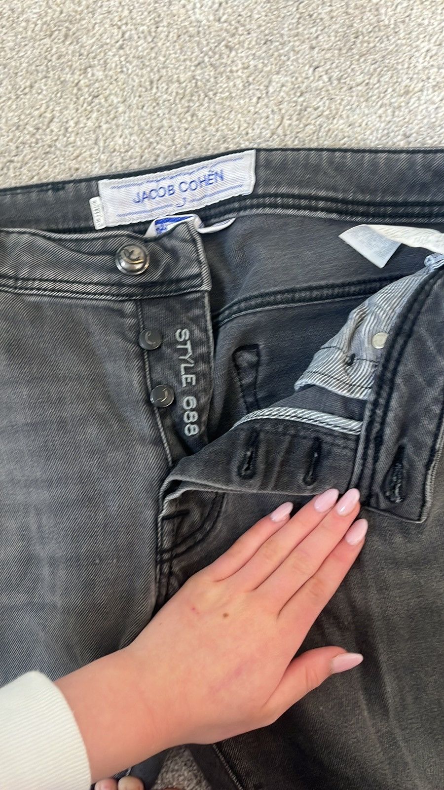 Jacob Cohen Jacob Cohen Dark Grey Jeans Size US 33 - 3 Thumbnail
