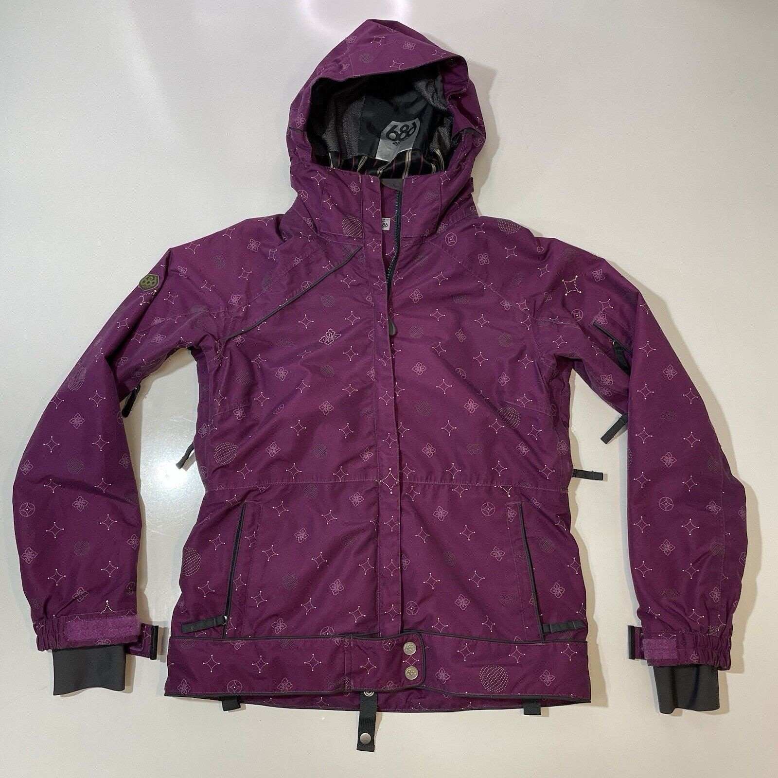 686 Athena Snowboard Ski Winter Jacket Plum Geometric XS