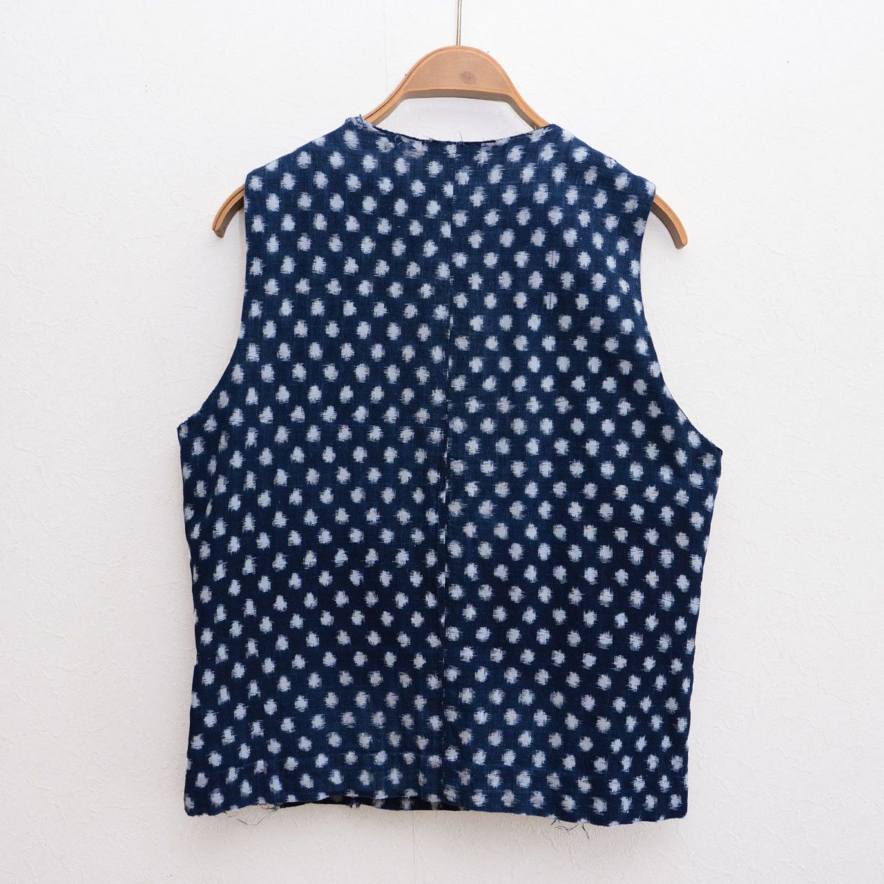 Other Snow Kasuri Indigo Vest Reworked Vintage Japanese Fabric Size S / US 4 / IT 40 - 2 Thumbnail