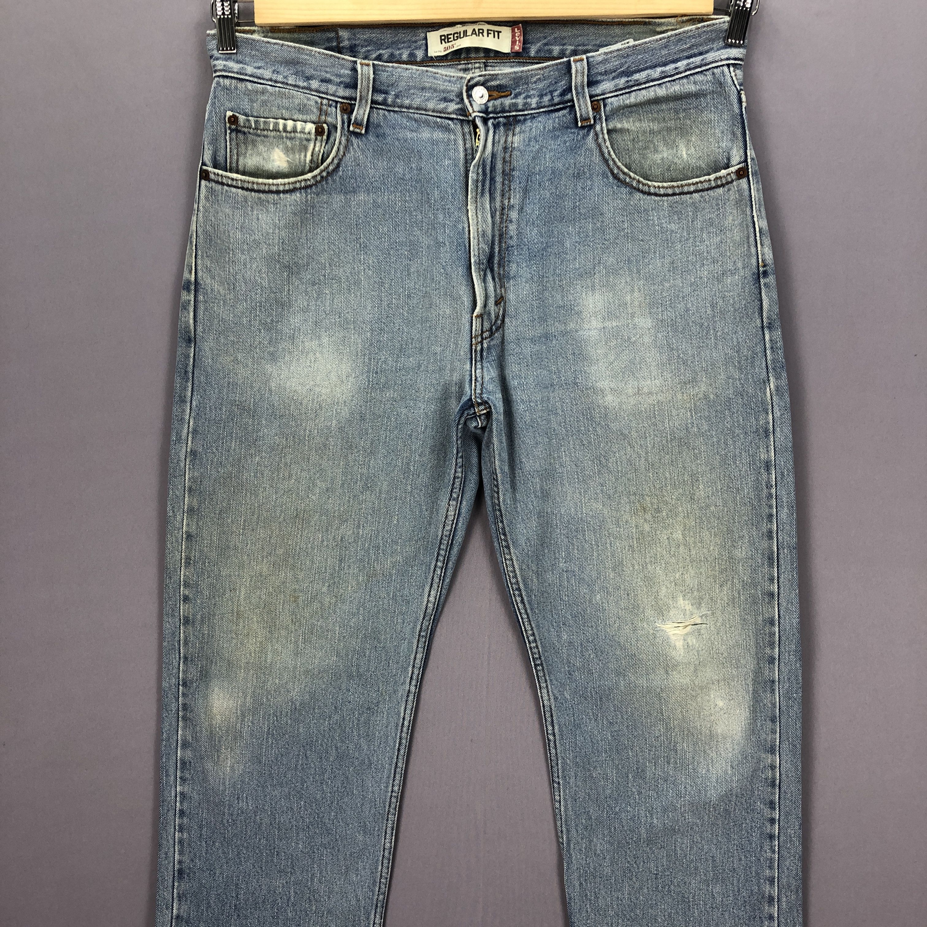 Levi's Vintage Y2K Levis 505 Sunfaded Jeans Levi's Light Wash Denim Size US 36 / EU 52 - 3 Thumbnail