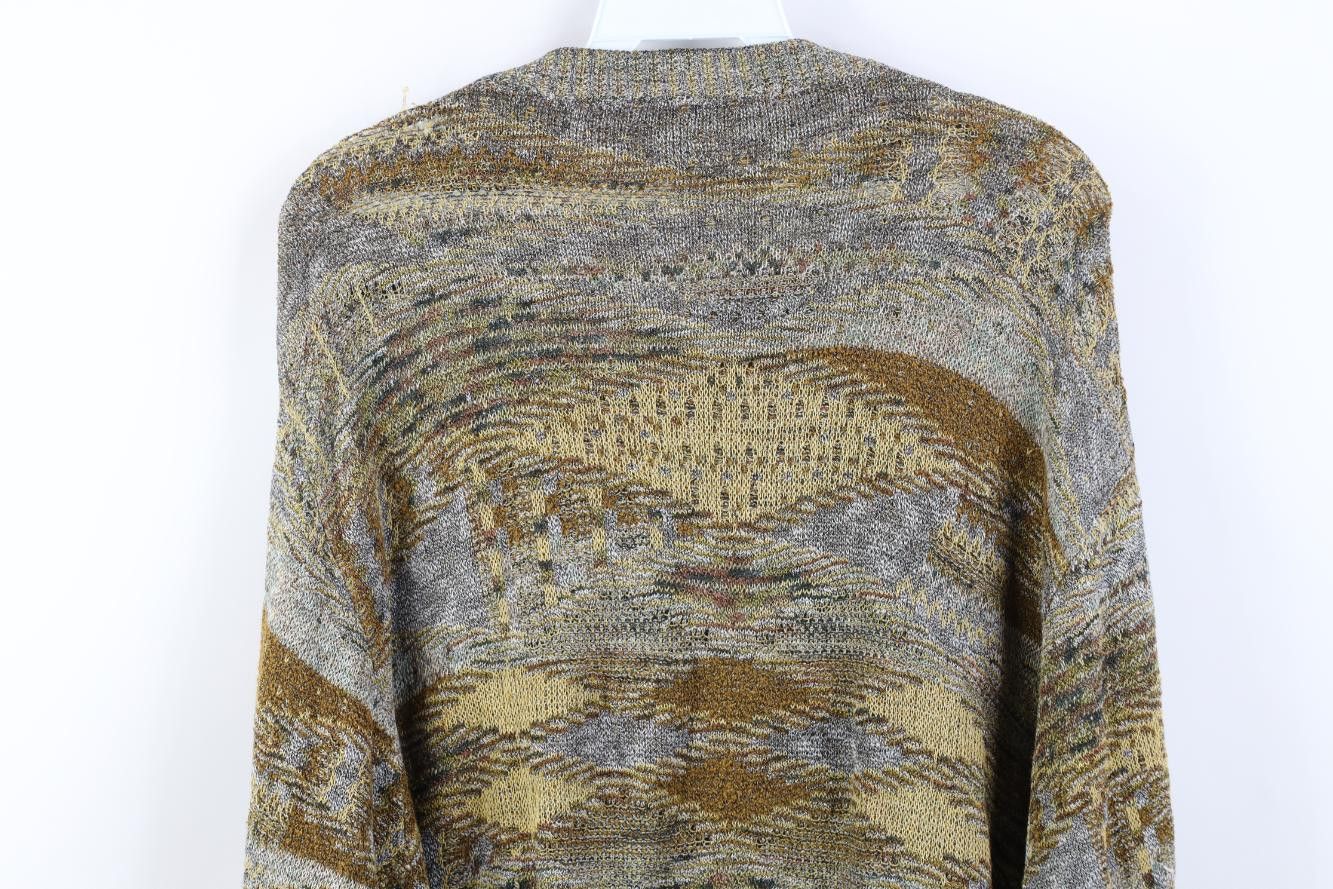 Vintage Vintage 90s Coogi Style Earth Tone Knit Crewneck Sweater Size US XL / EU 56 / 4 - 9 Thumbnail