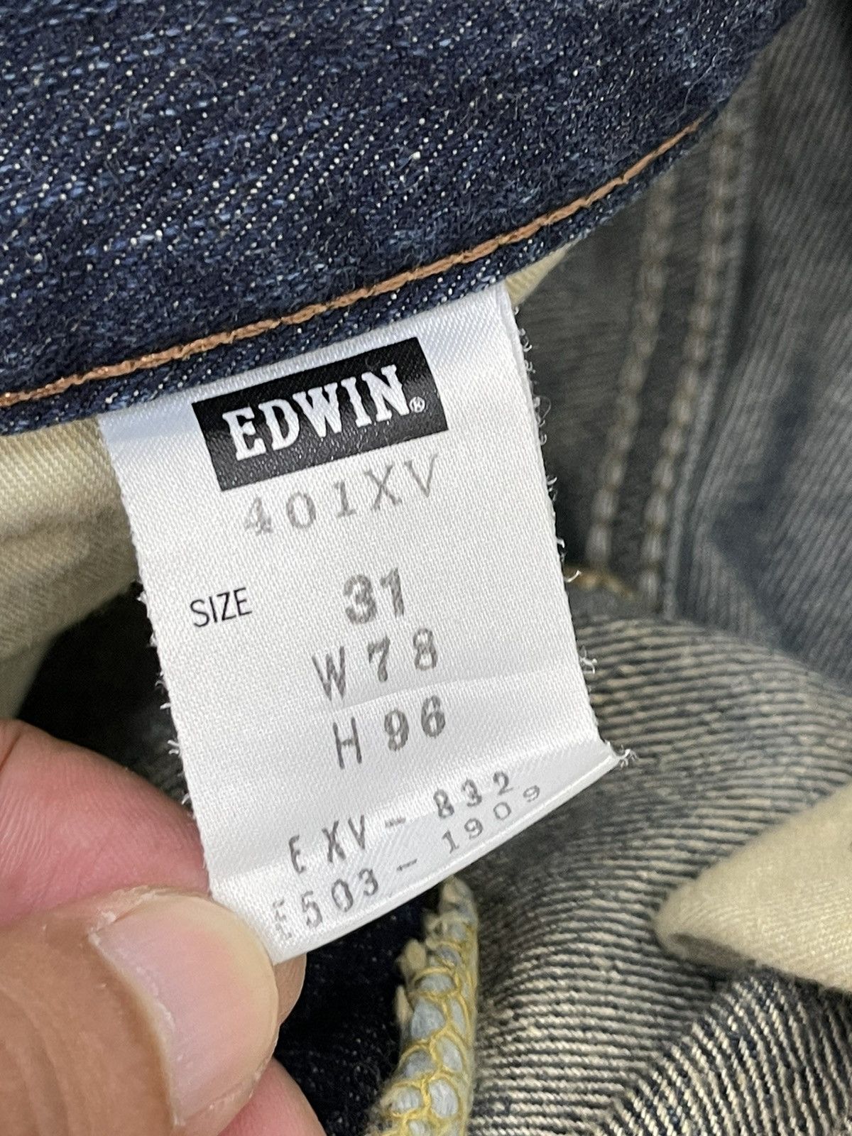Japanese Brand Flare Jeans Edwin Japan Thrashed Distress Boot Cut 6🟦2 Size US 34 / EU 50 - 22 Thumbnail