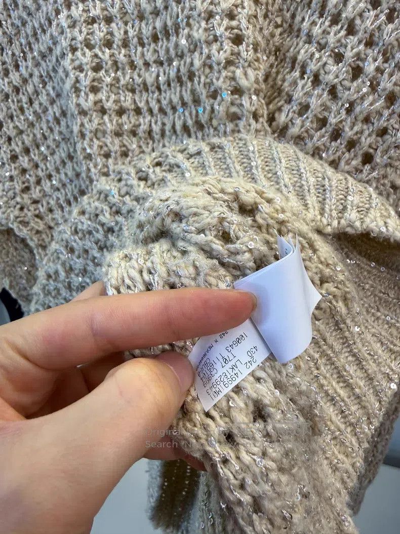 Brunello Cucinelli Brunello Cucinelli 24 Models of Sequined Mesh Sweater Size M / US 6-8 / IT 42-44 - 8 Thumbnail