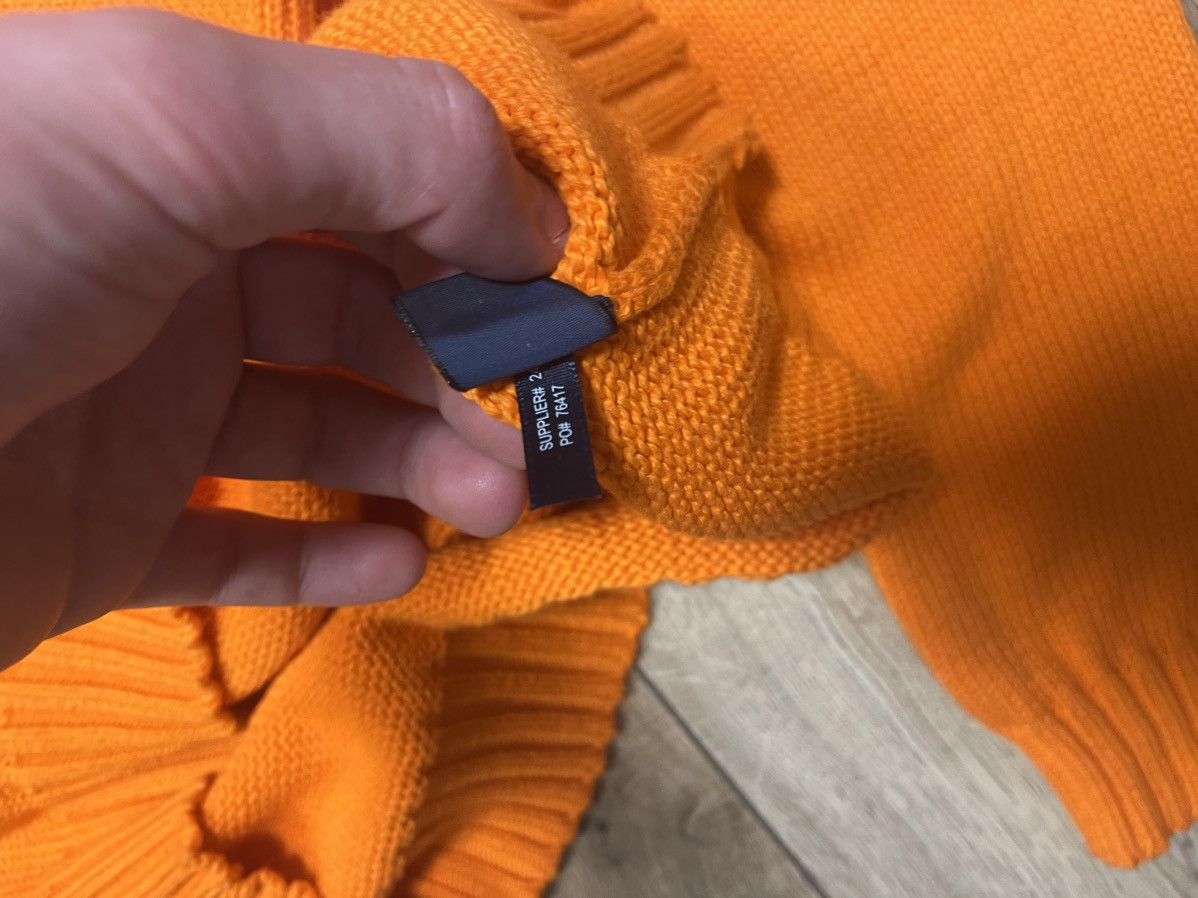 Polo Ralph Lauren × Vintage Vintage 90s Cotton Plain Orange Ralph Lauren Knitted sweater Size US S / EU 44-46 / 1 - 4 Thumbnail