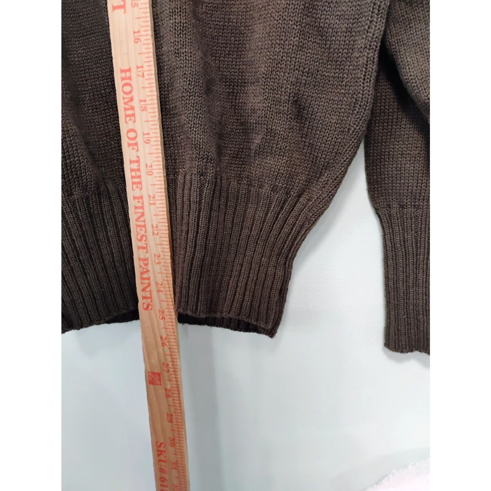 Vintage VINTAGE Jack Young Associates Sweater Henley Shirt Mens Small Green Wool Long Sleeve Button Knit High Neck Casual Size US S / EU 44-46 / 1 - 4 Thumbnail