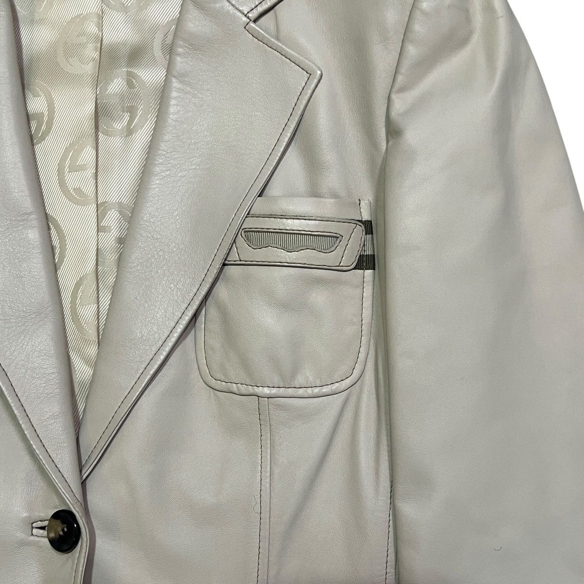 Gucci GUCCI Tom Ford Era Horsebit Sheepskin Leather Jacket Size M / US 6-8 / IT 42-44 - 2 Thumbnail