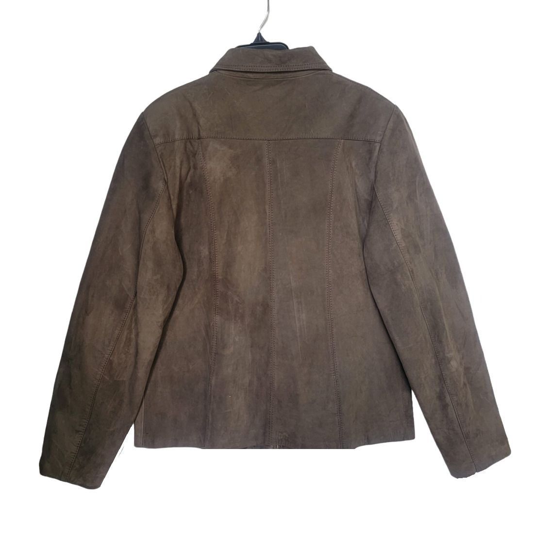 Other ⭐Women Suede Vintage Jacket Sz 40 L Retro Gypsy Piel Leather Size L / US 10 / IT 46 - 3 Thumbnail