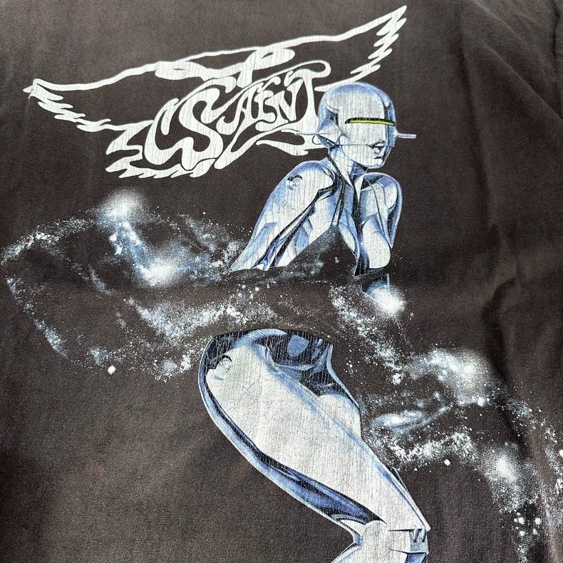 Saint Michael Saint Michael Black gray washed short sleeved shirt Size US L / EU 52-54 / 3 - 5 Thumbnail