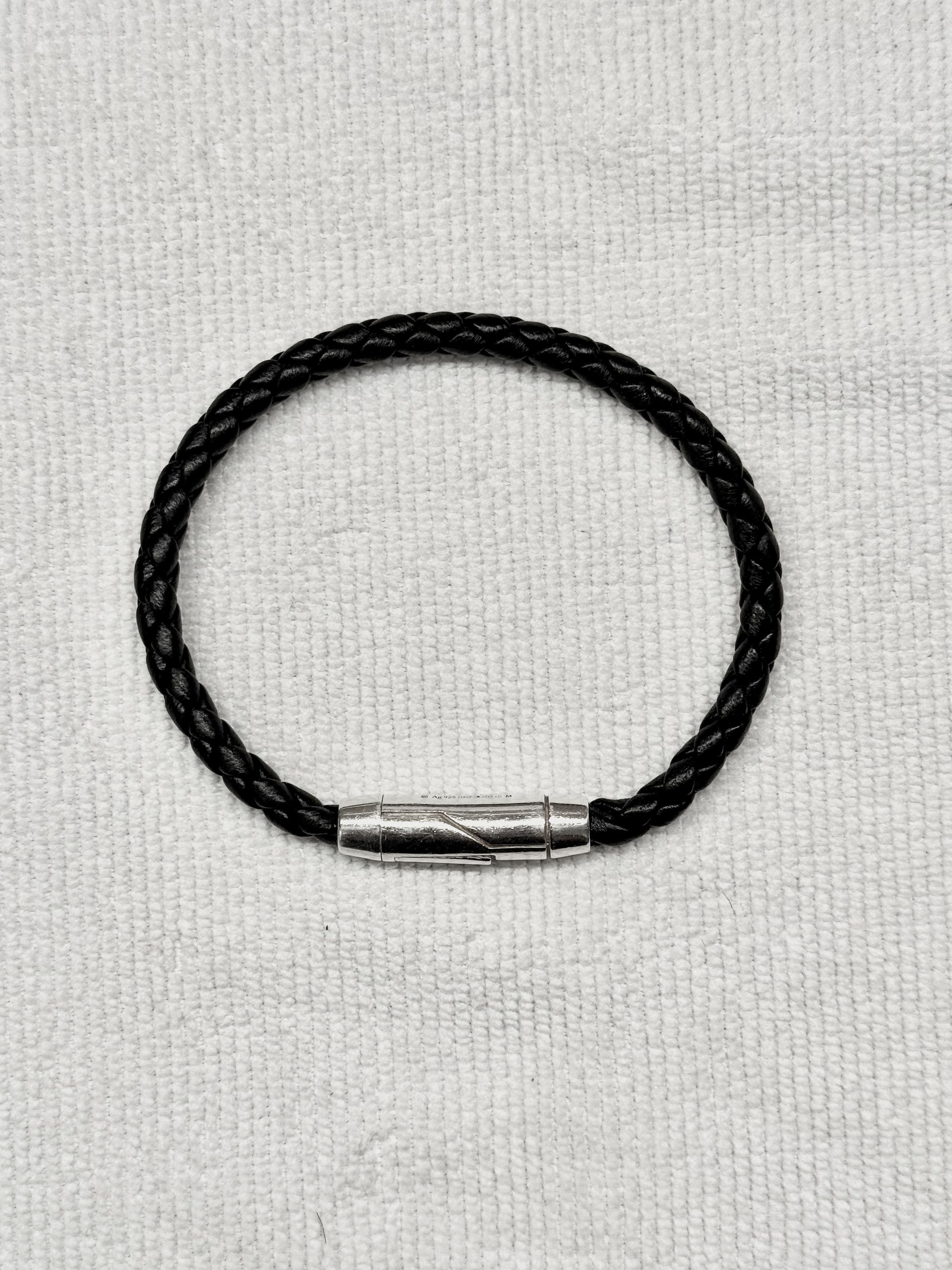 Bottega Veneta Braid Leather Bracelet - Black - Size Medium (21cm) Size ONE SIZE - 3 Thumbnail