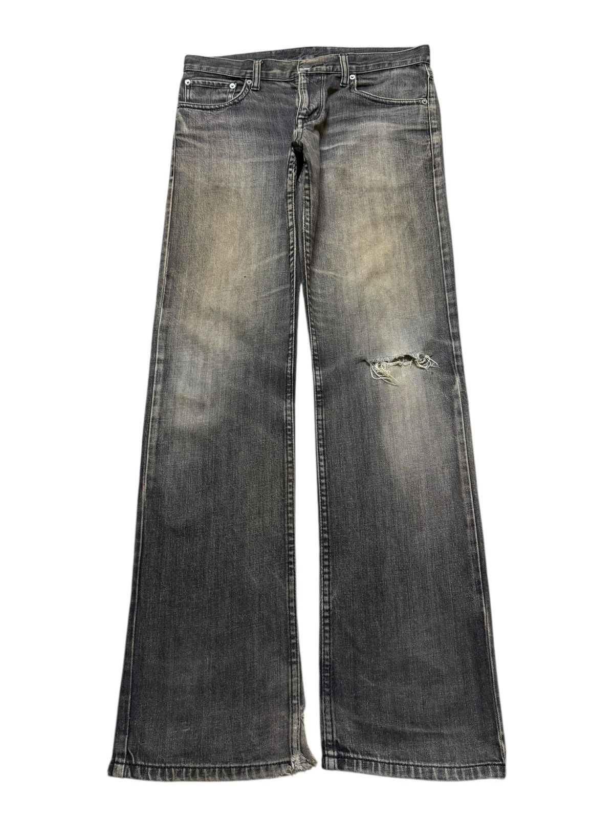 Hysteric Glamour Vintage Y2K Japanese Brand Mud Wash Faded Distress Straight Size US 33 - 1 Thumbnail