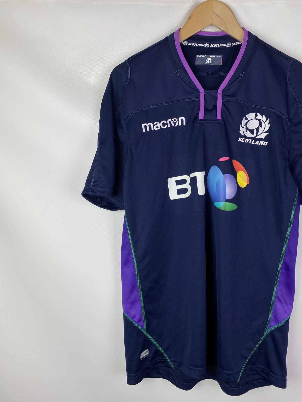 Macron Macron Scotland Union Rugby Shirt Jersey Size Xl Size US XL / EU 56 / 4 - 2 Thumbnail