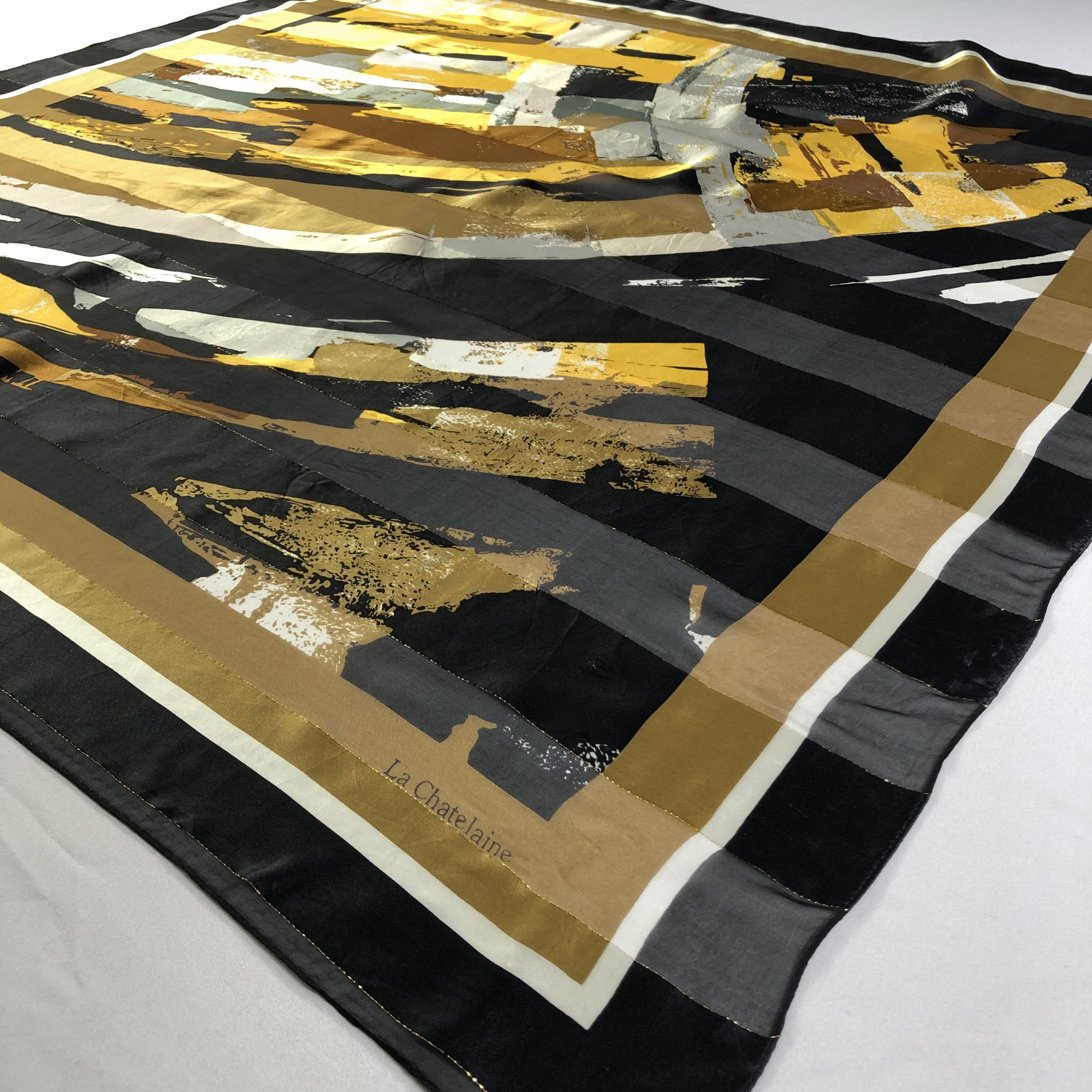 Vintage Vintage La Chatelaine Silk Scarf Size ONE SIZE - 4 Thumbnail