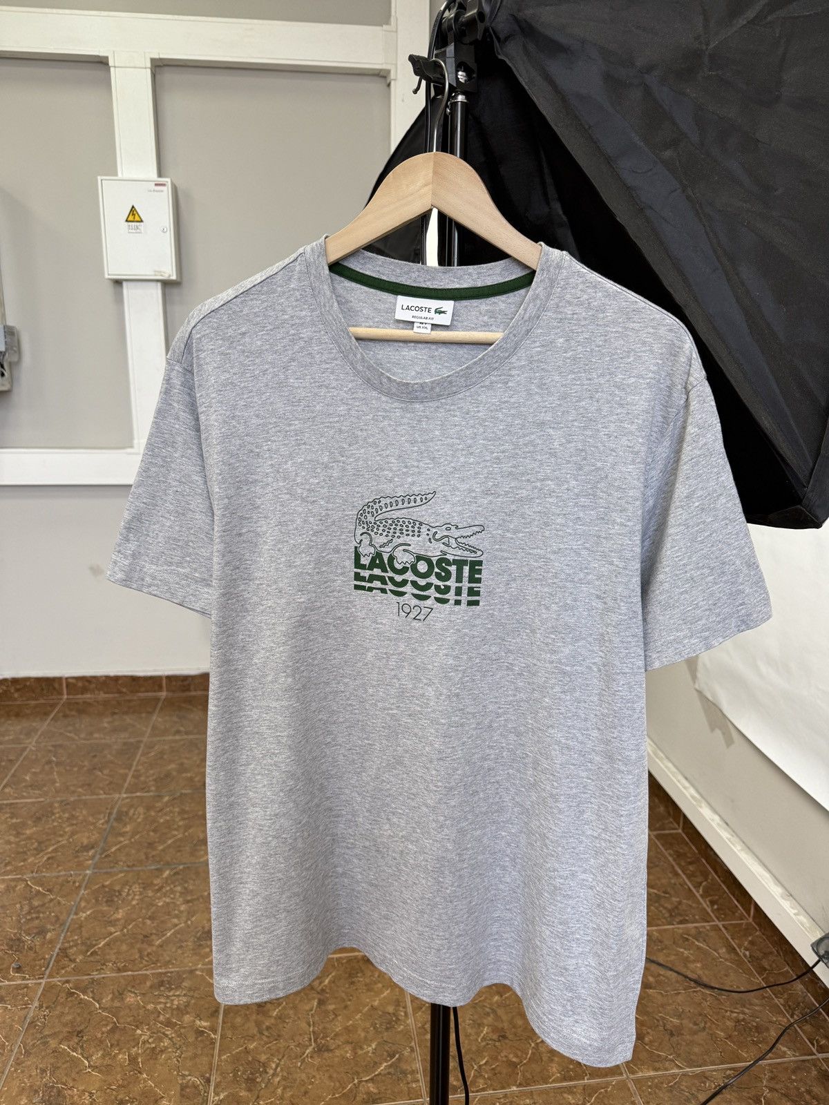 Lacoste 🇫🇷 Lacoste Regular Fit T-Shirt Made in France Rare Size US XXL / EU 58 / 5 - 1 Thumbnail