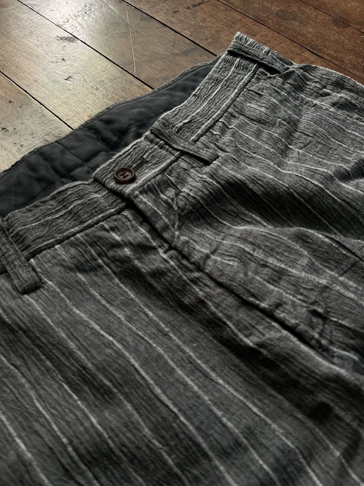 Issey Miyake SS06 Issey Miyake Men Pleated Stripes Trousers Size US 34 / EU 50 - 3 Thumbnail
