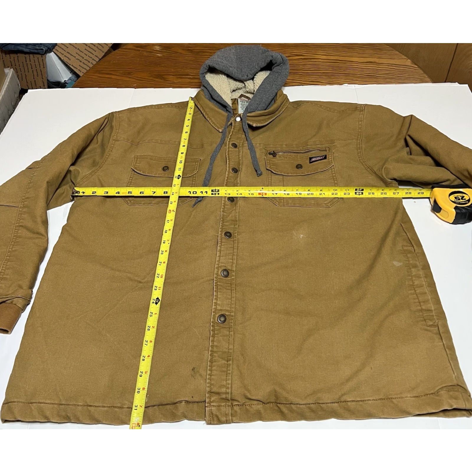 Dickies Dickies Jacket Men Lined Quilted Canvas Full Zip Snap Work 3XL Beige Stained Vintage: No Size US XXL / EU 58 / 5 - 4 Thumbnail