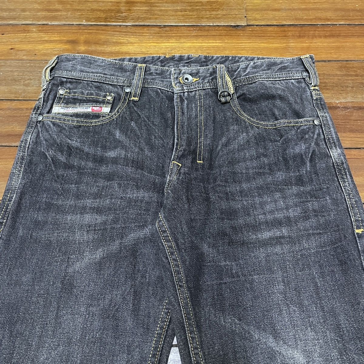 Japanese Brand Rare Design Vintage Brand Nicole Club Flared Jeans 1990s Size US 31 - 3 Thumbnail
