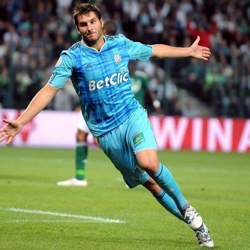 Adidas Olympique Marseille 2010-2011 Away Soccer Jersey Shirt Kit Size US M / EU 48-50 / 2 - 3 Thumbnail