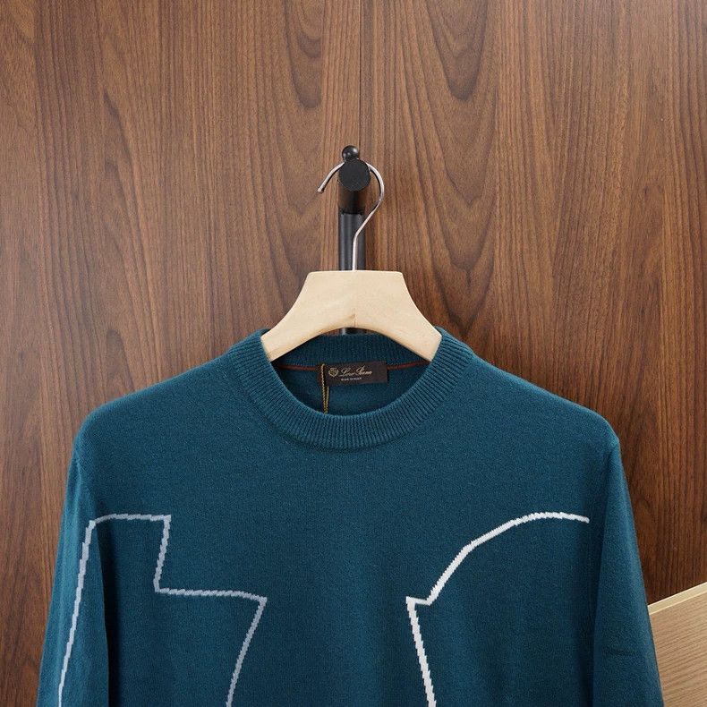 Loro Piana LORO PIANA Round neck knit sweater 100% cashmere Size US M / EU 48-50 / 2 - 3 Thumbnail