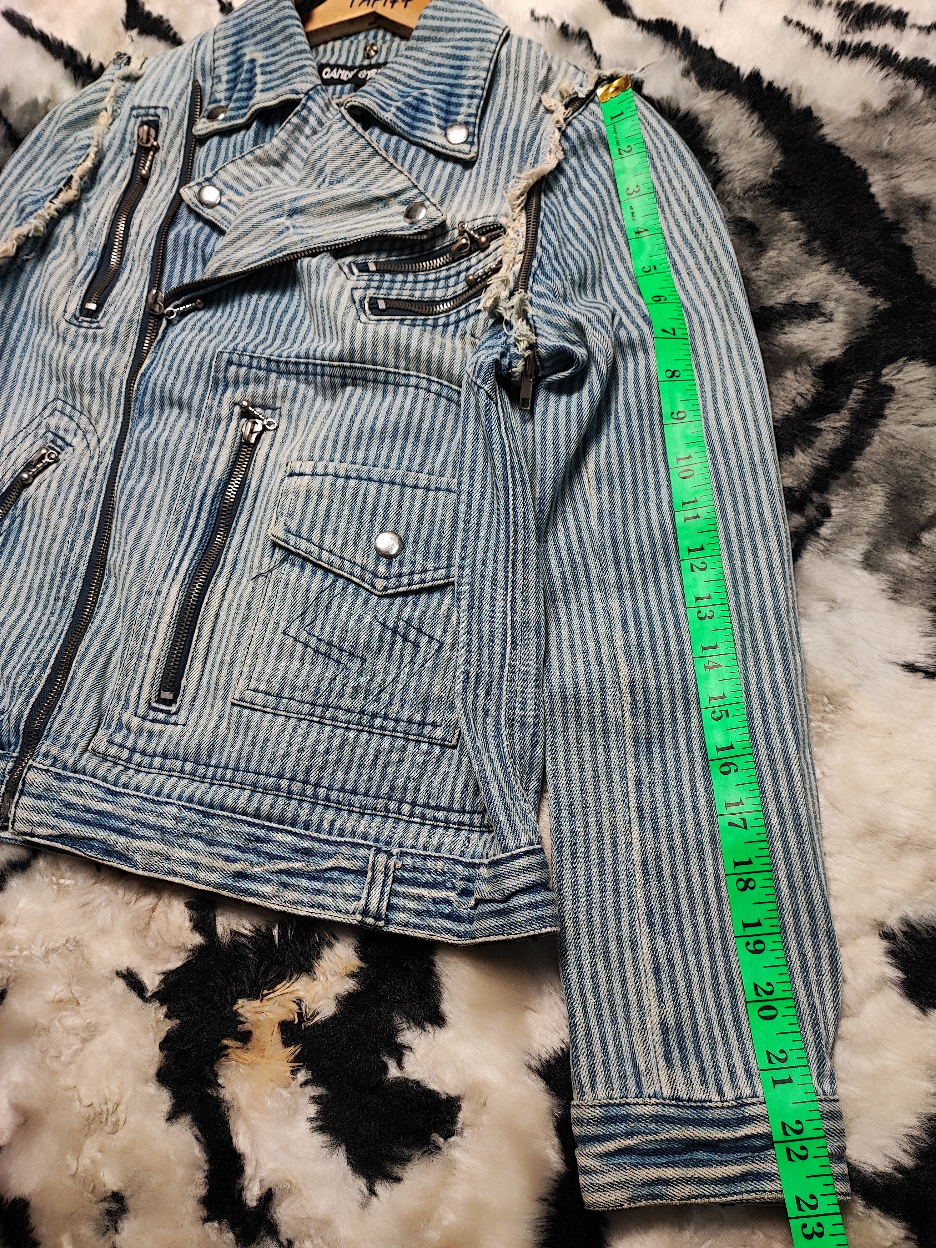 Seditionaries Punk Denim Jacket by Candy Stripper Size US S / EU 44-46 / 1 - 6 Thumbnail