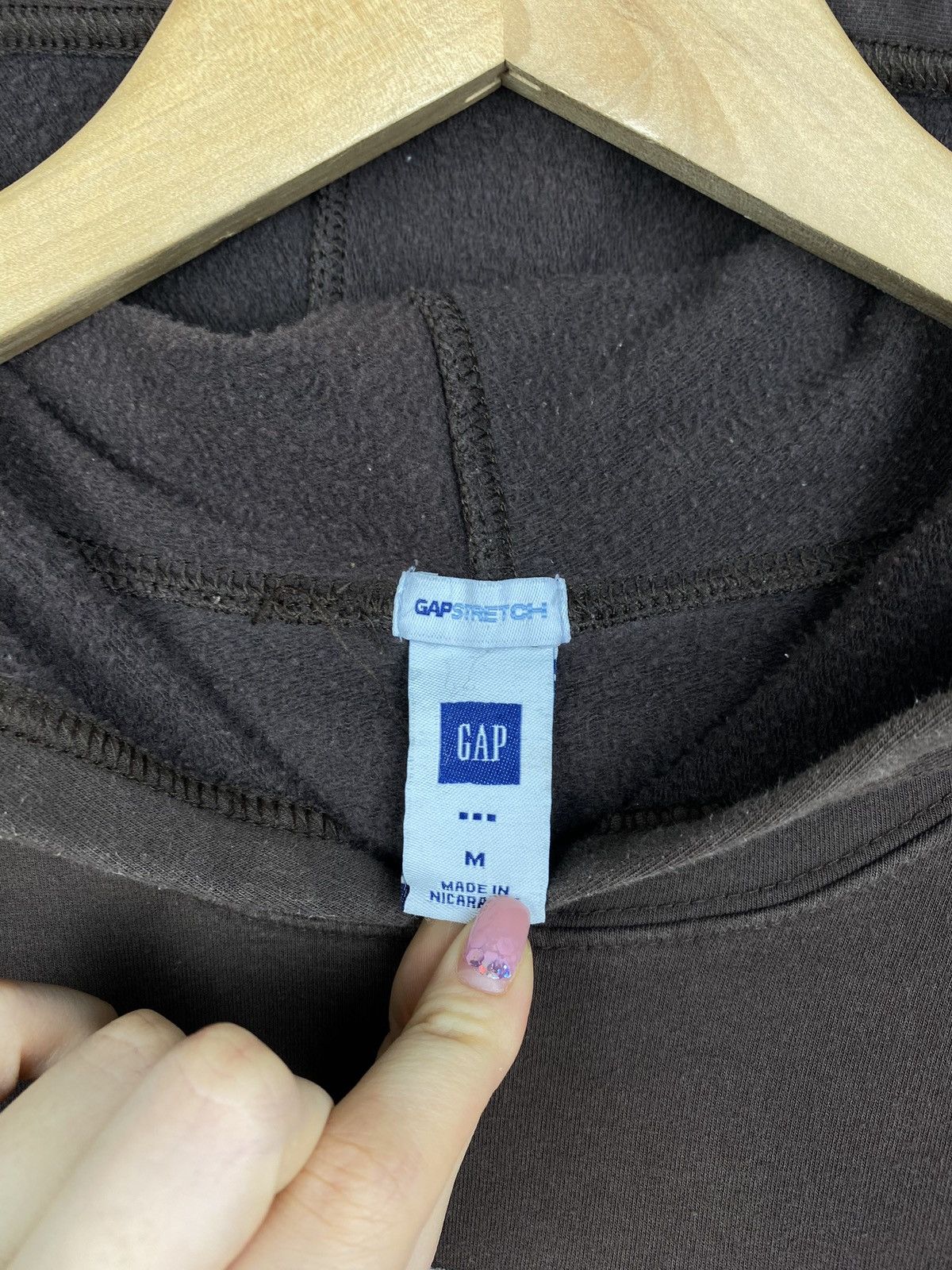 Gap × Vintage Y2K Vintage Gap ladies brown hoodie Kylie Jenner style Size M / US 6-8 / IT 42-44 - 11 Thumbnail