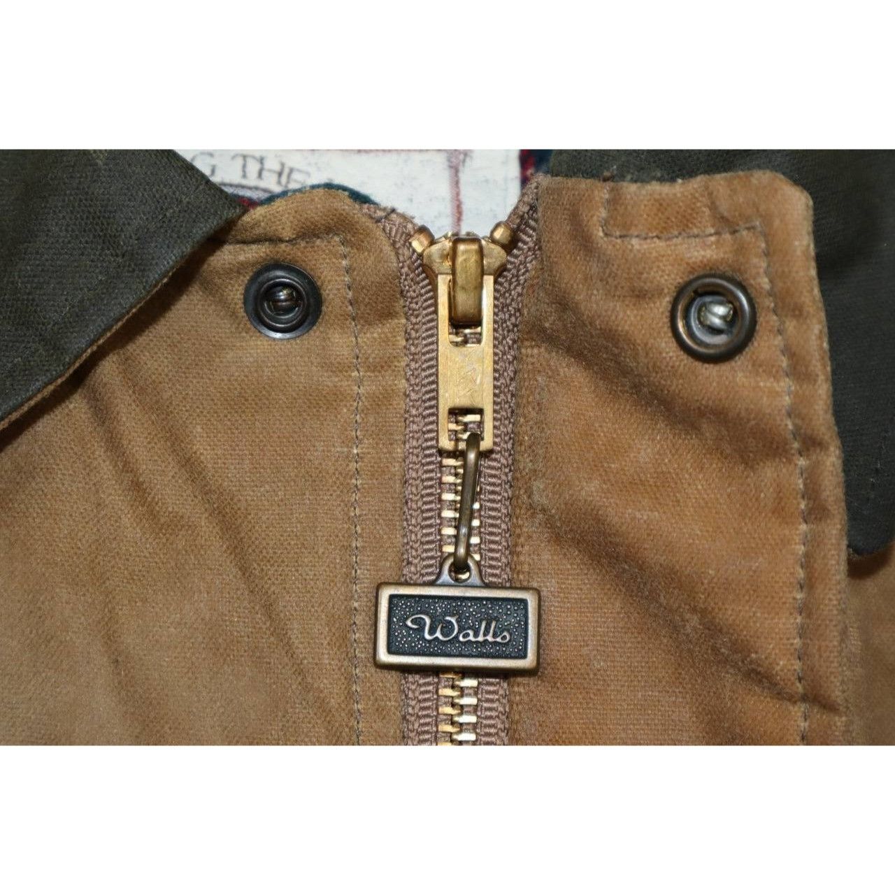 Walls VTG 90s Walls Detroit Jacket L Brown Canvas Cord Collar USA Size US L / EU 52-54 / 3 - 6 Thumbnail