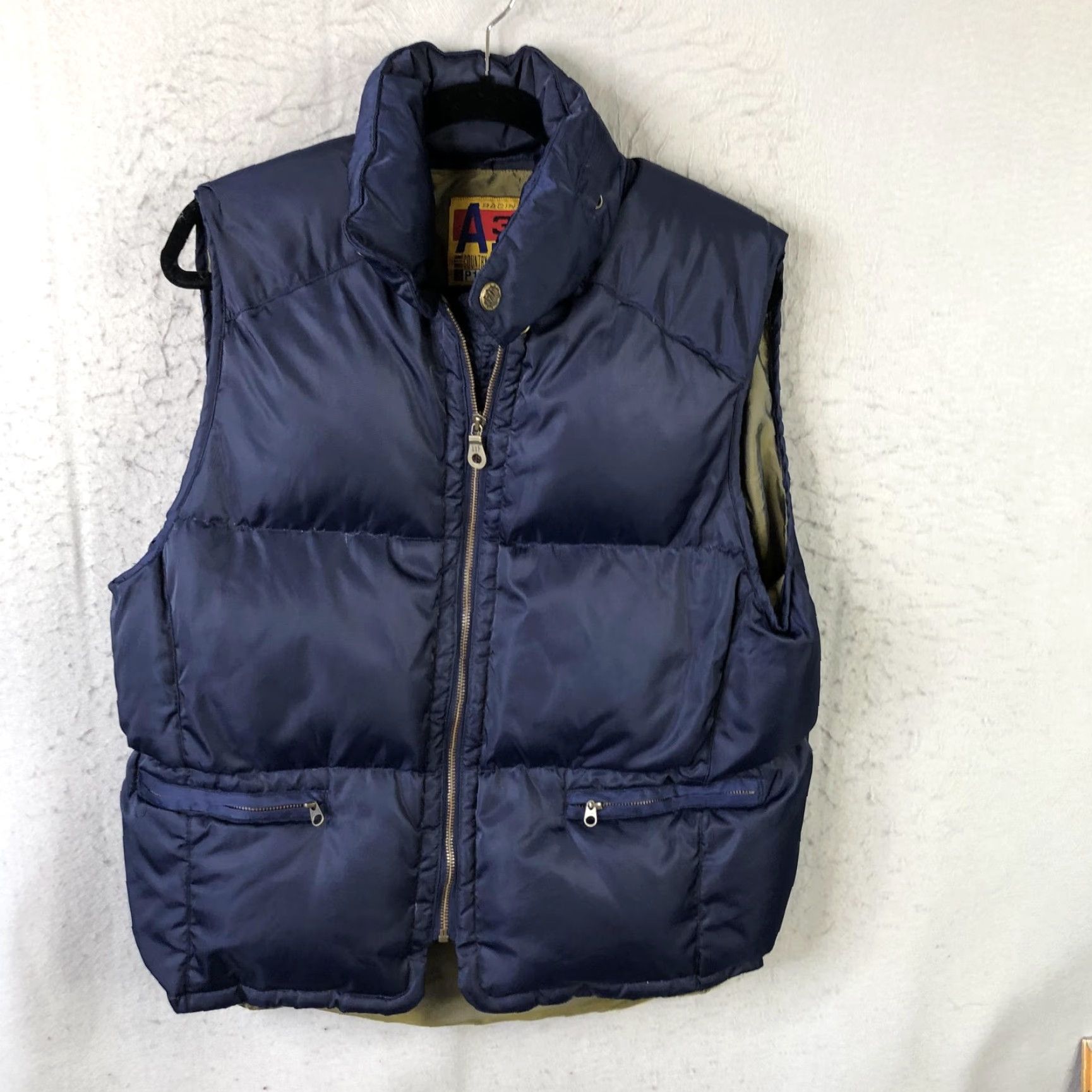 Gap VINTAGE Gap A317 Alpine Vest Mens Medium Blue Down Puffer Racing Ski 90s Size US M / EU 48-50 / 2 - 2 Thumbnail