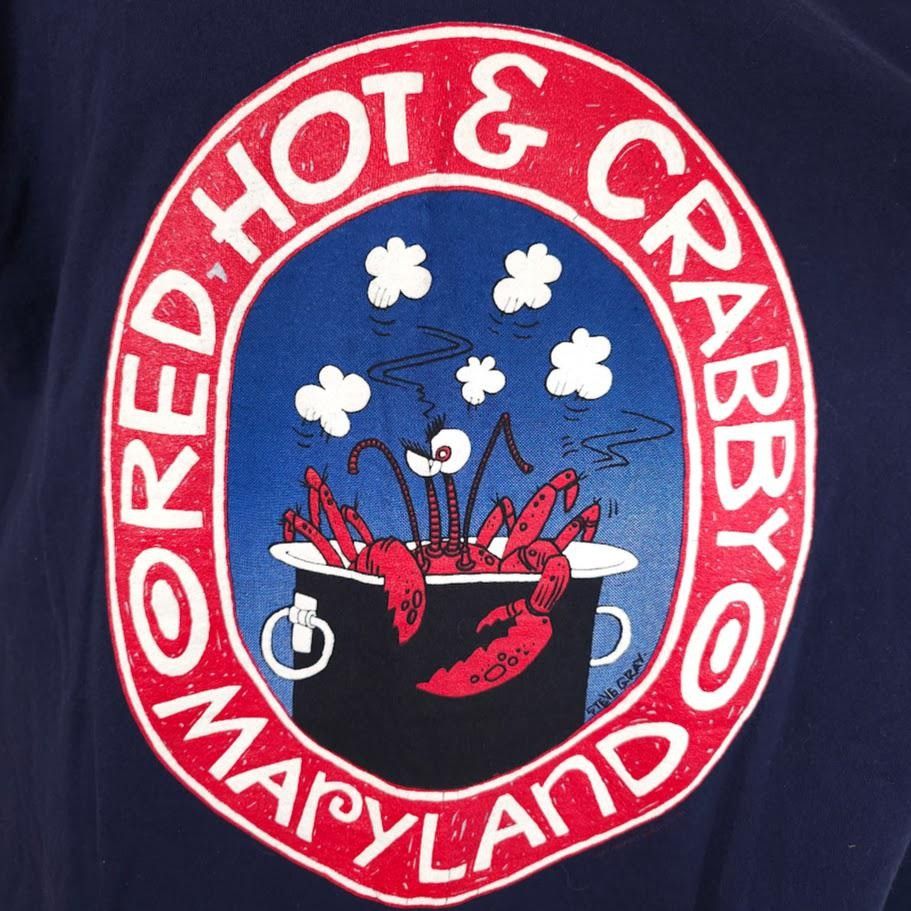 Vintage Vintage Maryland Crabs T Shirt Mens Size Large Blue 90s Size US L / EU 52-54 / 3 - 2 Thumbnail