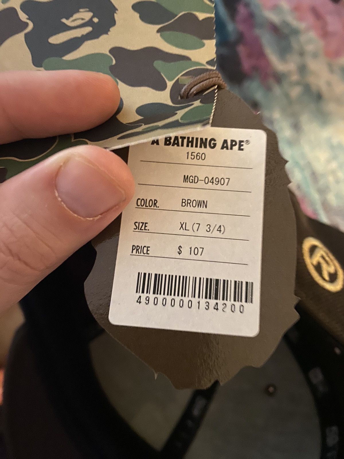 Bape DS BAPE NE FITTED (KANYE) - 7 3/4 - 20+ YEARS OLD W/ TAGS Size ONE SIZE - 9 Thumbnail