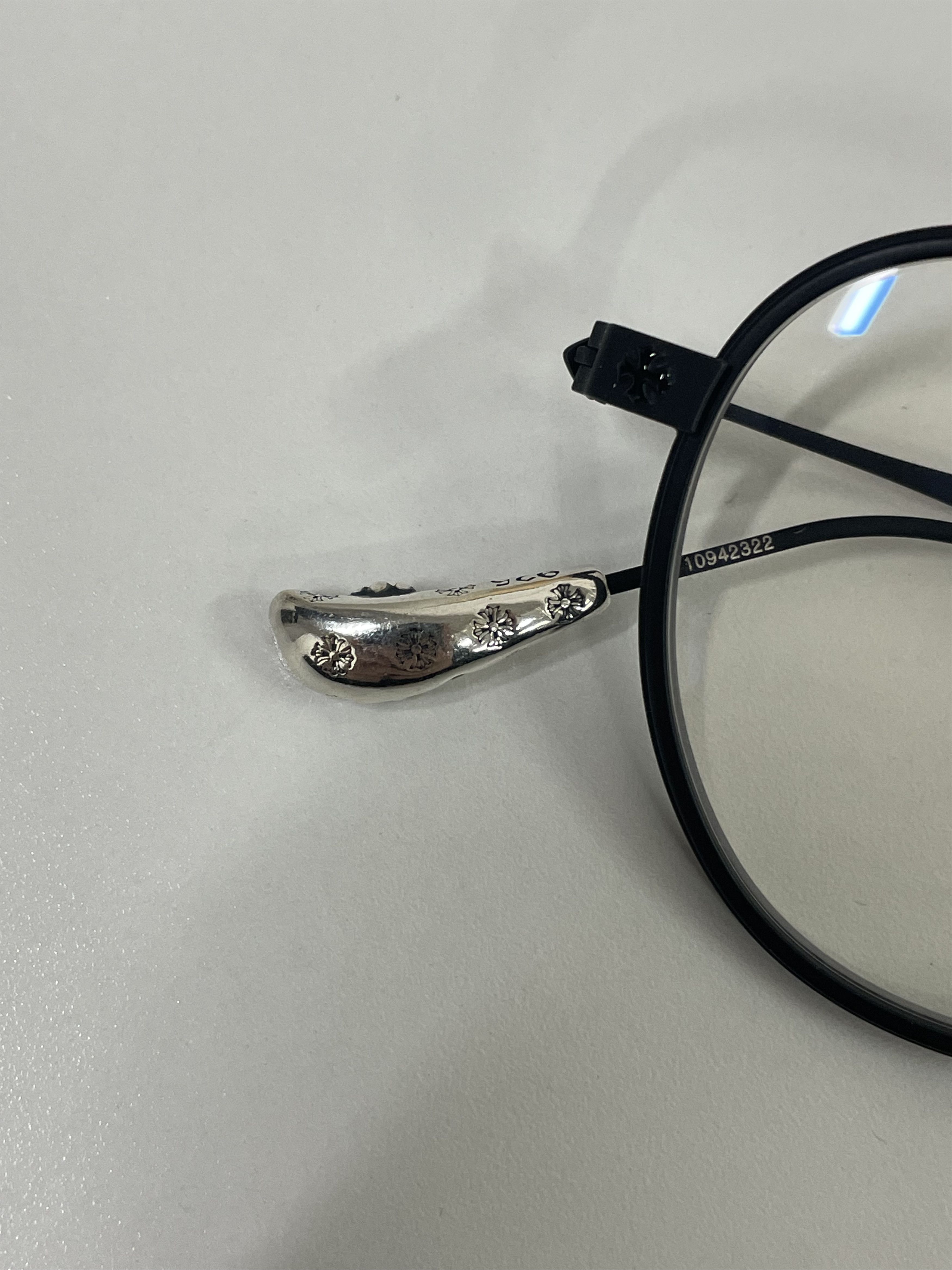 Chrome Hearts Chrome Hearts BONE PRONE IV MBK Glasses Frame Size ONE SIZE - 10 Thumbnail