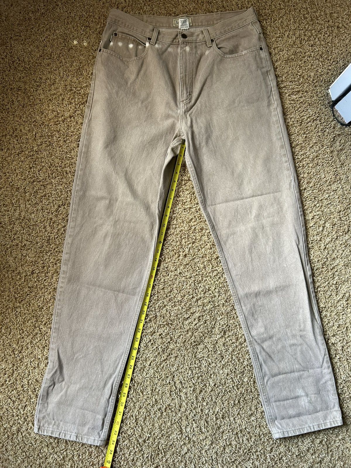 L.L. Bean L.L. Bean tan denim pants Size US 34 / EU 50 - 4 Thumbnail