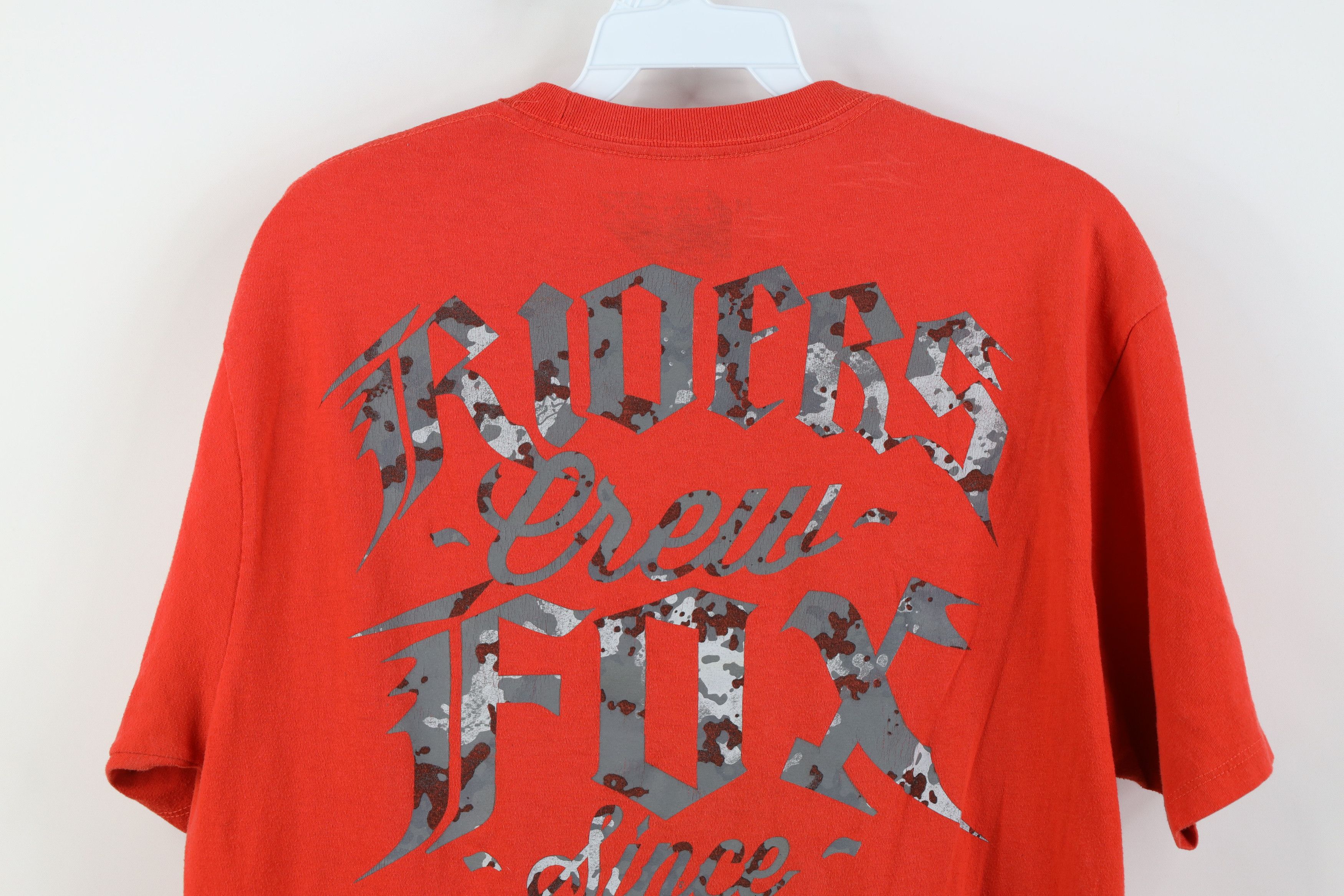 Fox Racing Vintage Y2K Fox Racing Spell Out Camouflage T-Shirt Red Size US M / EU 48-50 / 2 - 14 Thumbnail